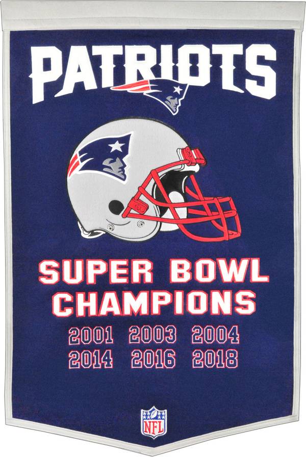 Winning Streak Sports Super Bowl LIII Champions New England Patriots Dynasty Banner