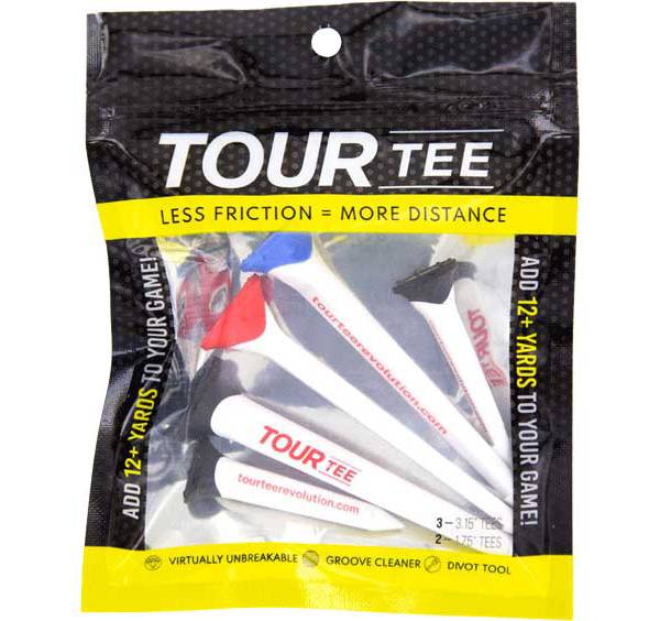 TourTee 3.15" & 1.75" Revolution Golf Tee Combo - 5 Pack product image
