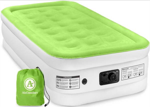 Air Comfort Dream Easy Twin Raised Air Mattress with Built-In Pump