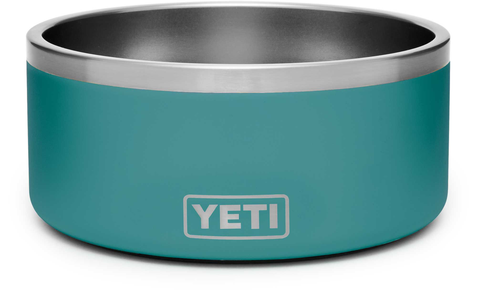 teal dog bowls