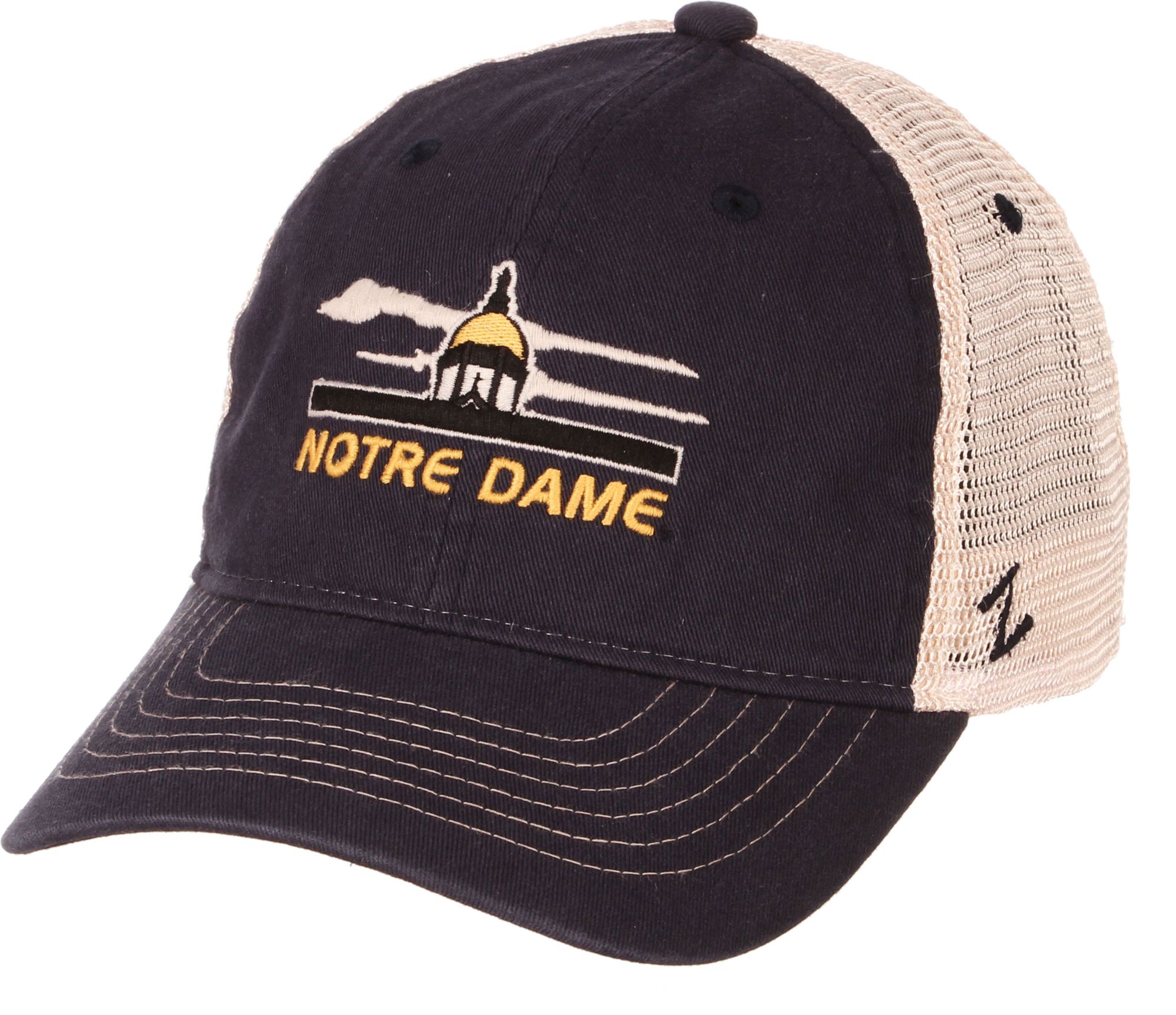 white notre dame hat