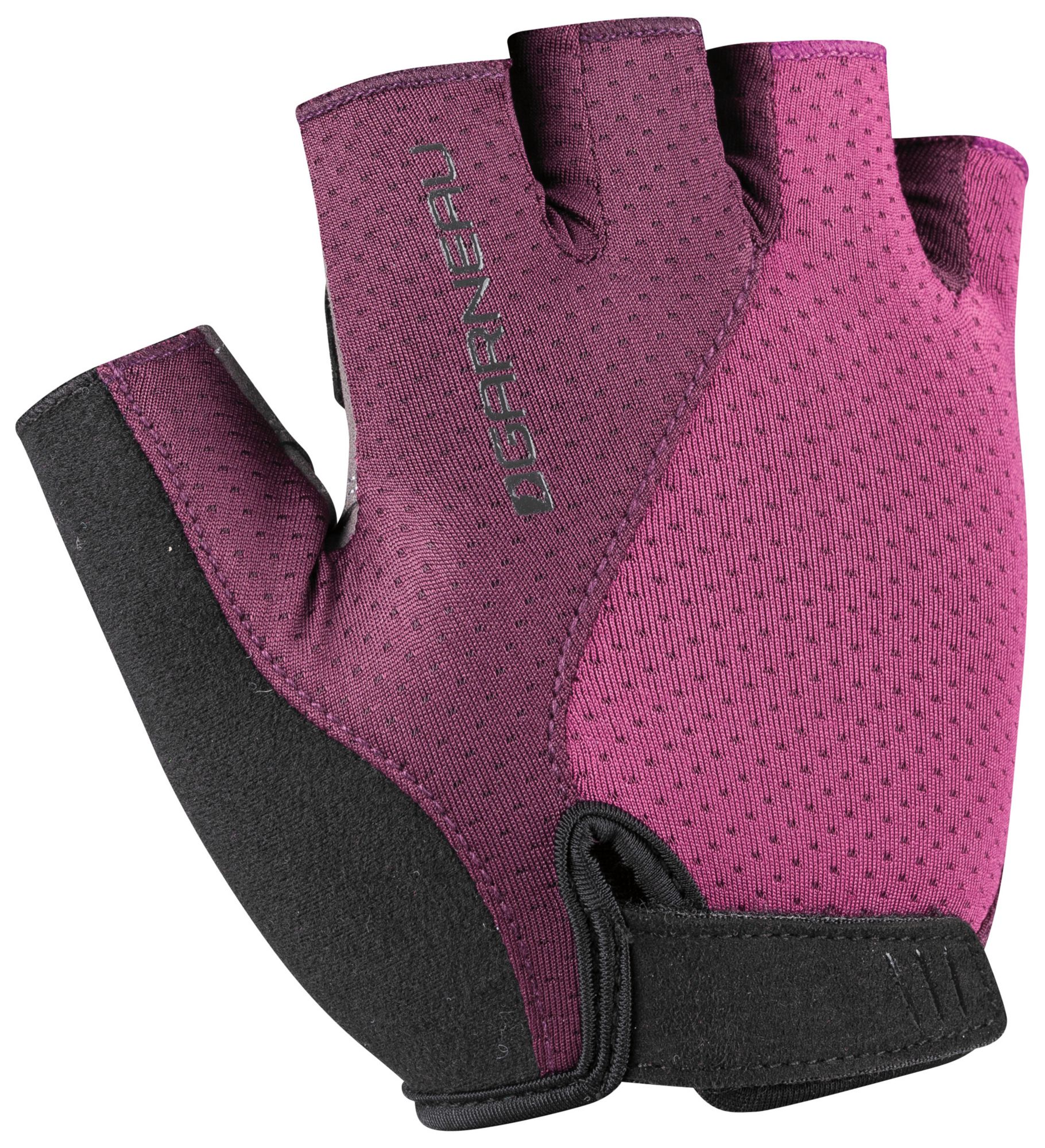 purple cycling gloves