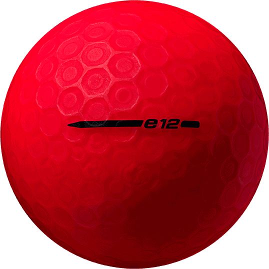 Bridgestone e12 CONTACT Matte Red Personalized Golf Balls product image