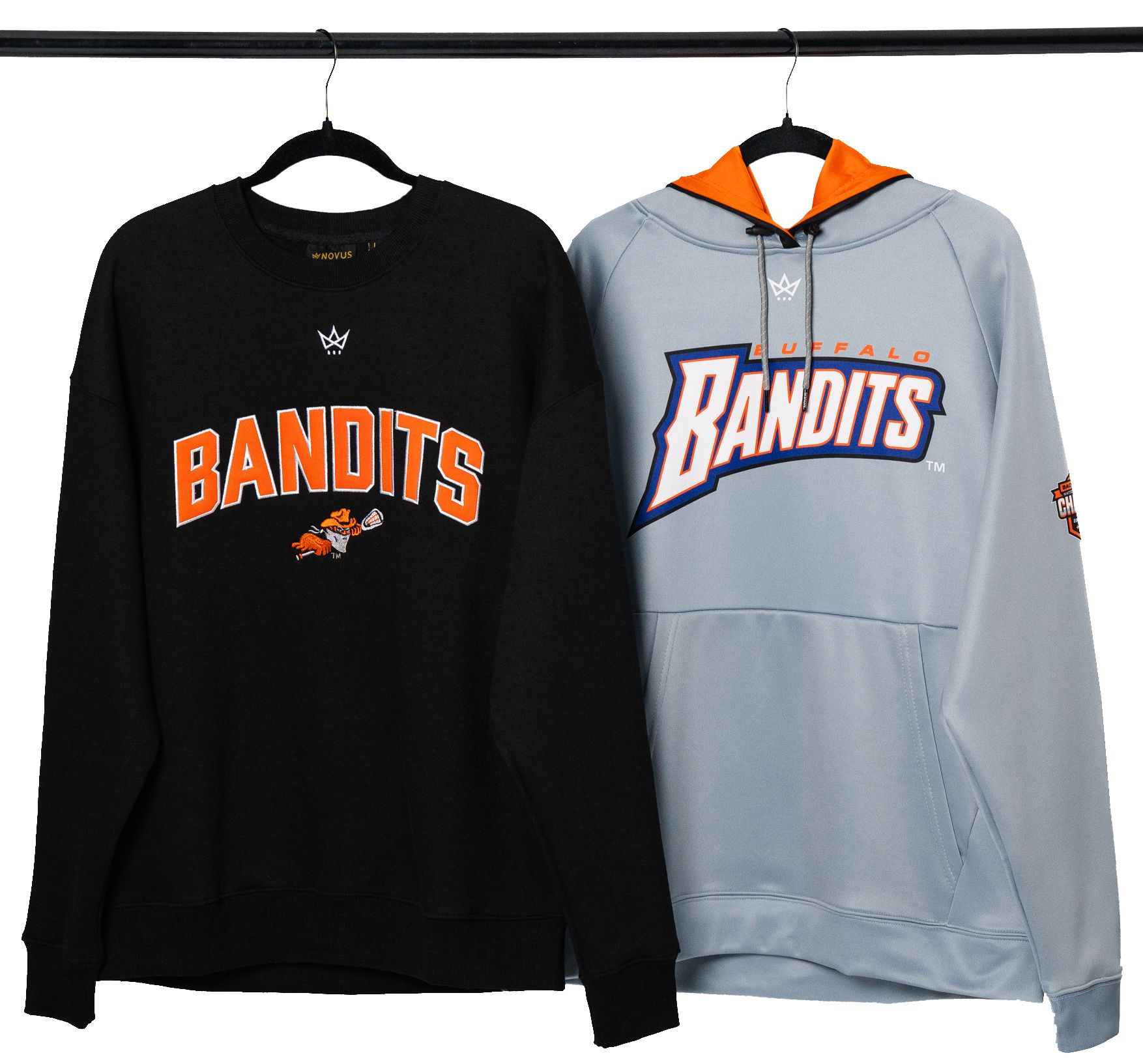 Novus Clothing Adult Buffalo Bandits Black Crewneck Sweatshirt product image