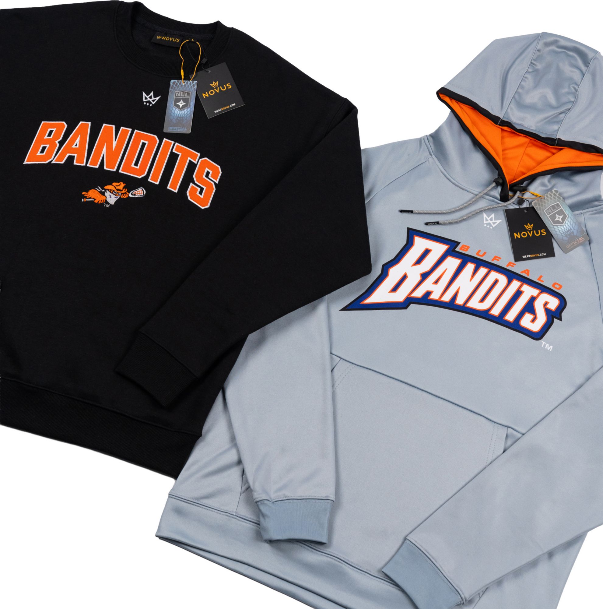 Novus Clothing Adult Buffalo Bandits Black Crewneck Sweatshirt product image
