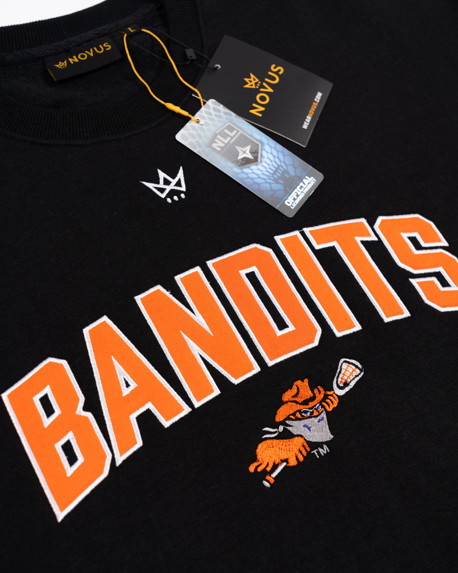 Novus Clothing Adult Buffalo Bandits Black Crewneck Sweatshirt product image