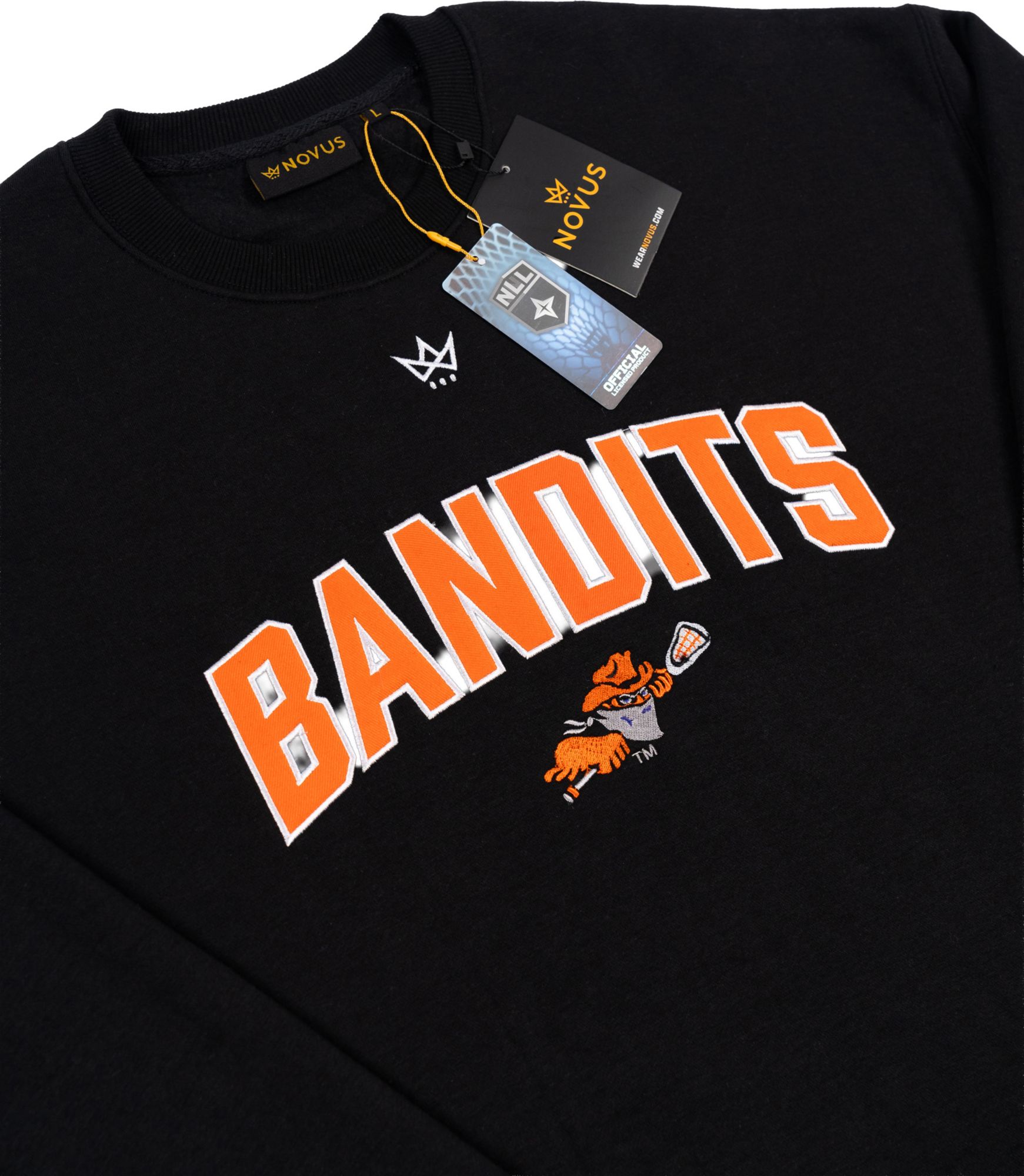 Novus Clothing Adult Buffalo Bandits Black Crewneck Sweatshirt product image