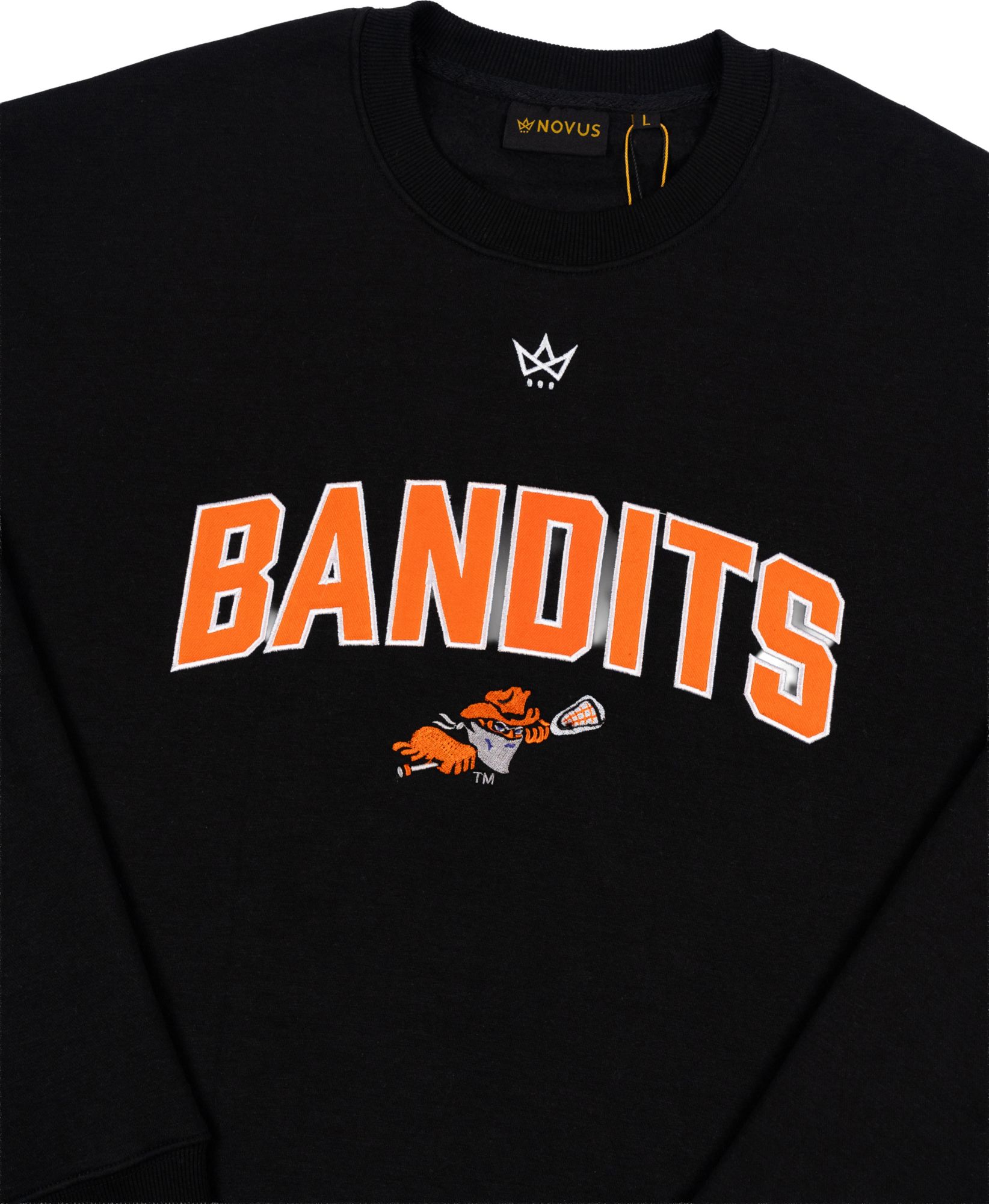 Novus Clothing Adult Buffalo Bandits Black Crewneck Sweatshirt product image