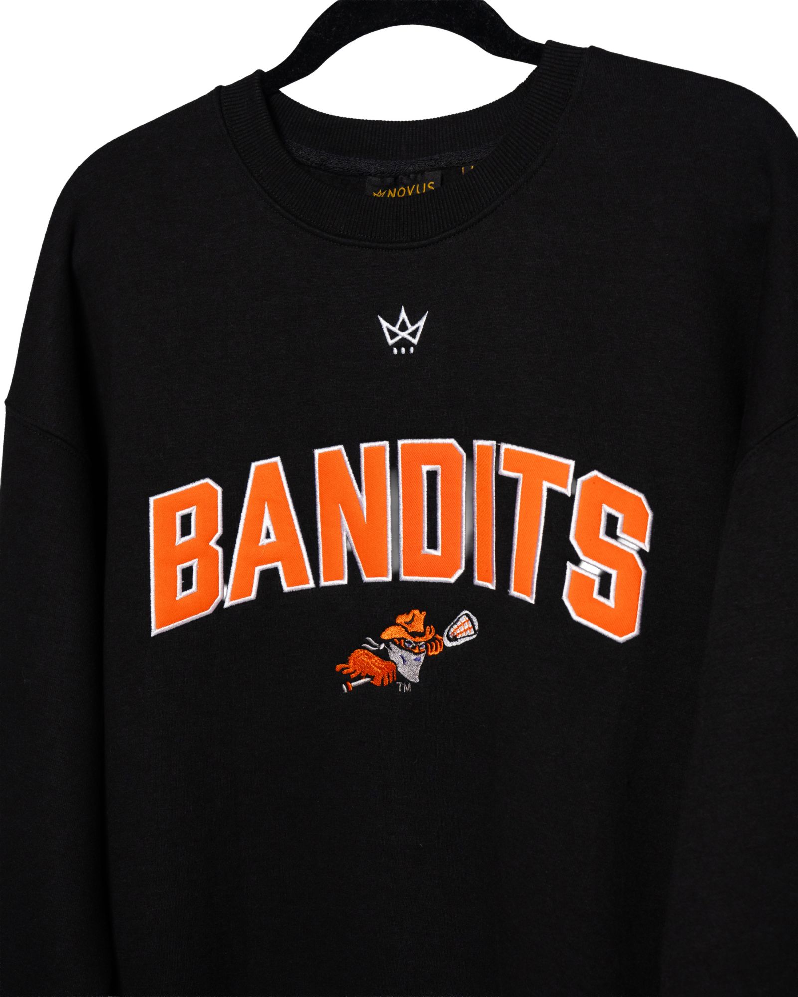 Novus Clothing Adult Buffalo Bandits Black Crewneck Sweatshirt product image