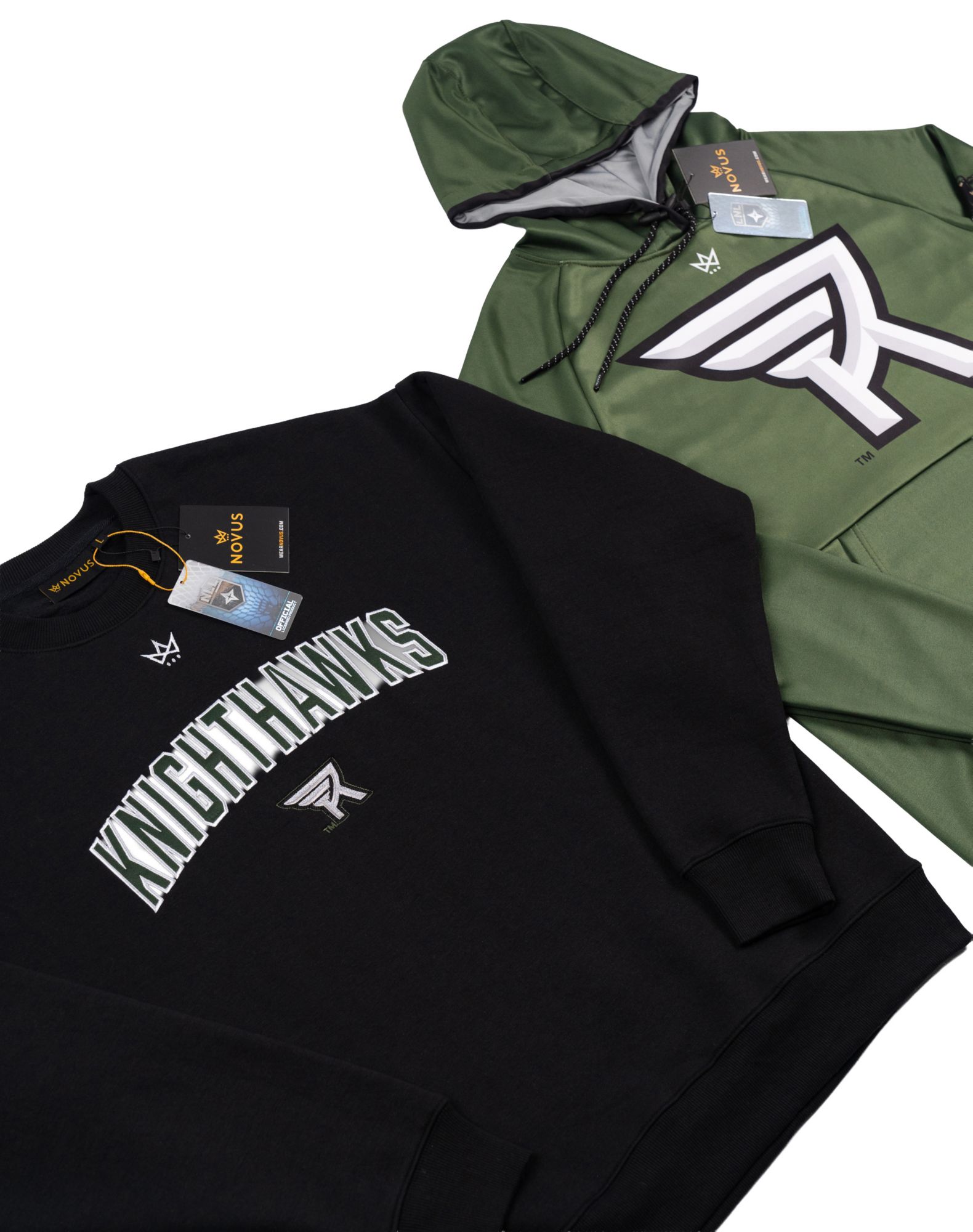 Novus Clothing Adult Rochester Knighthawks Black Crewneck Sweatshirt product image