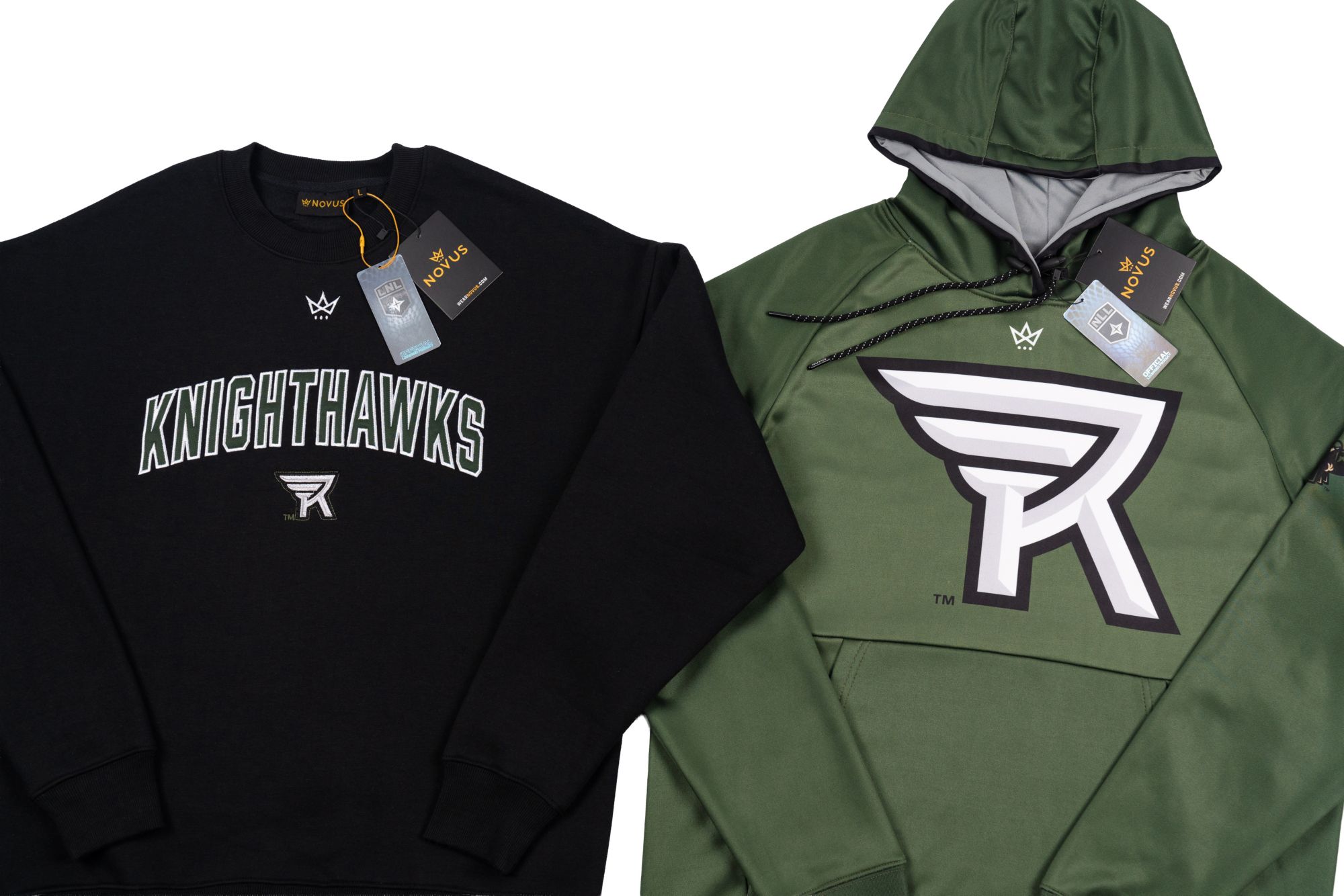 Novus Clothing Adult Rochester Knighthawks Black Crewneck Sweatshirt product image