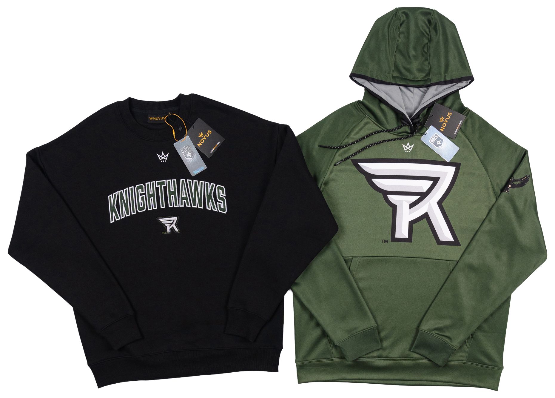 Novus Clothing Adult Rochester Knighthawks Black Crewneck Sweatshirt product image