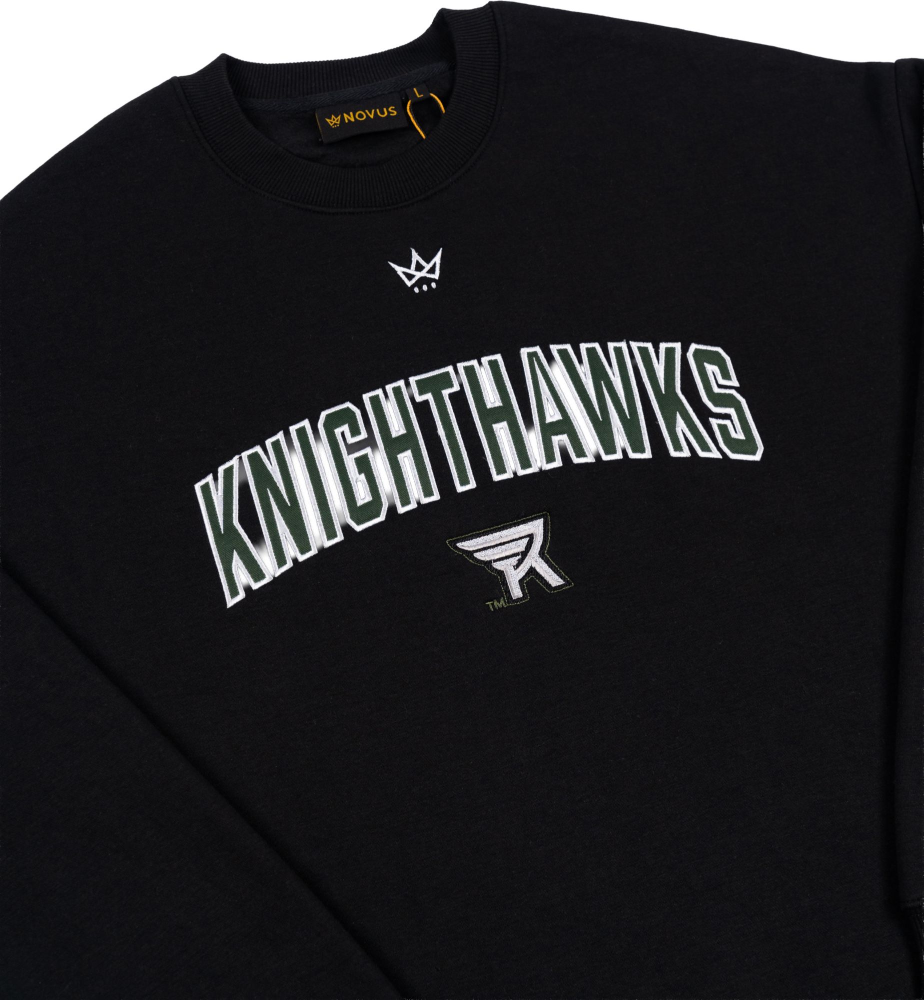 Novus Clothing Adult Rochester Knighthawks Black Crewneck Sweatshirt product image