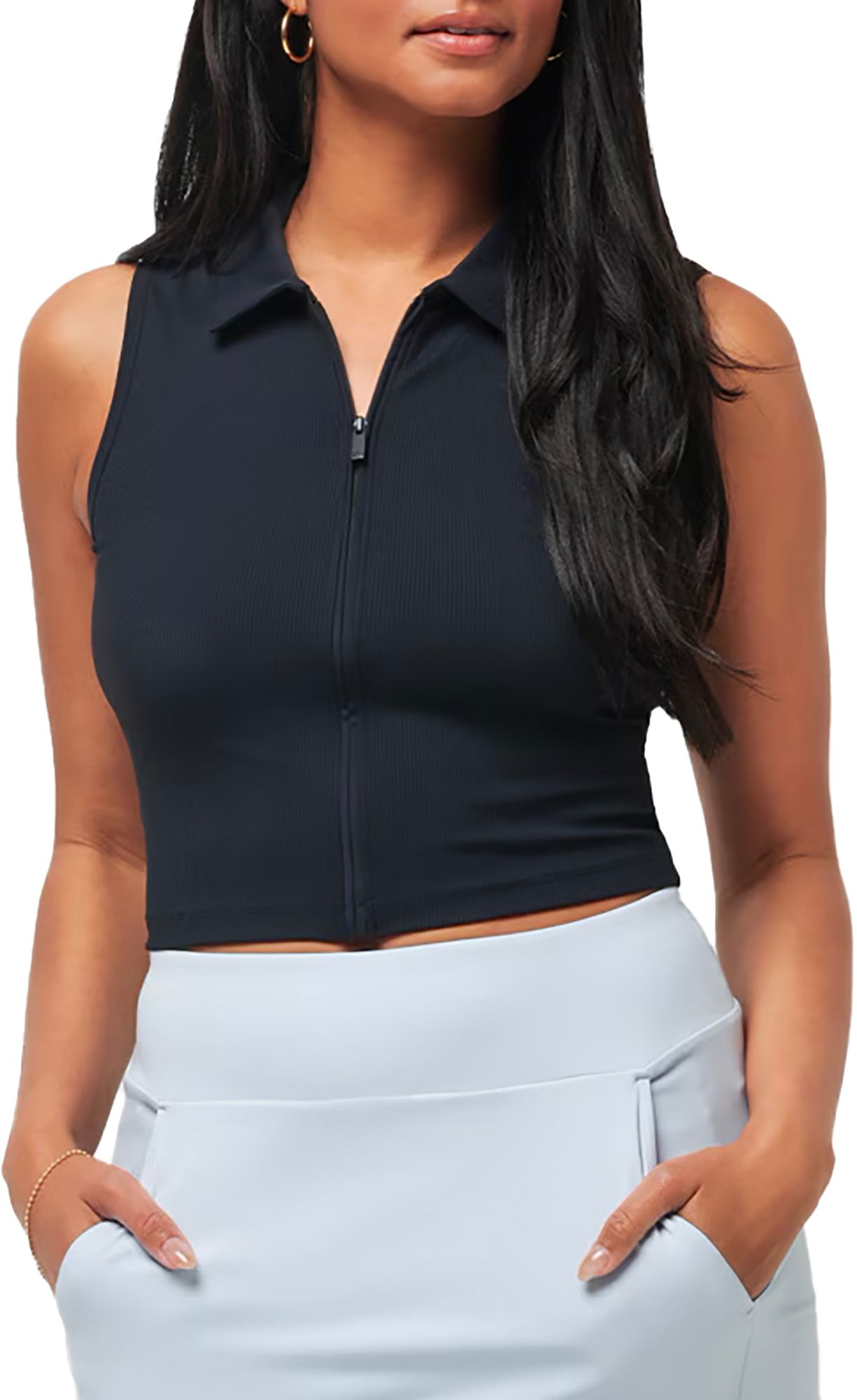 TravisMathew Women's Midline MoveKnit Sleeveless Golf Polo product image