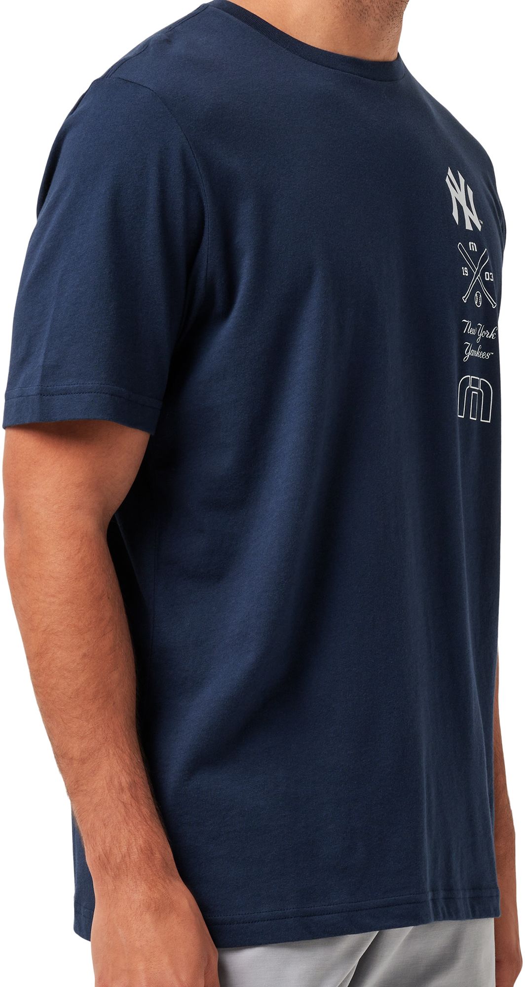 TravisMathew Men's New York Yankees Navy Sunset Slam Short Sleeve T-Shirt product image