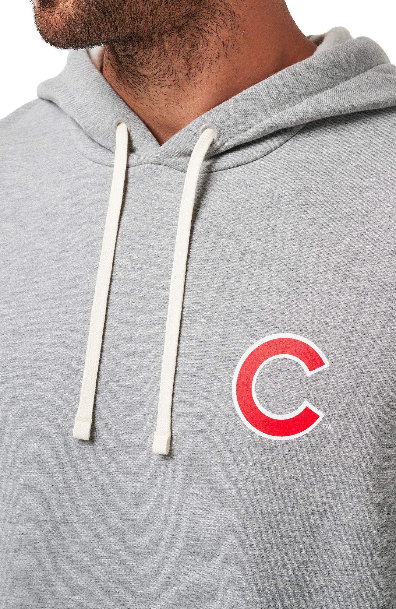 TravisMathew Men's Chicago Cubs Grey Cloud Hoodie product image