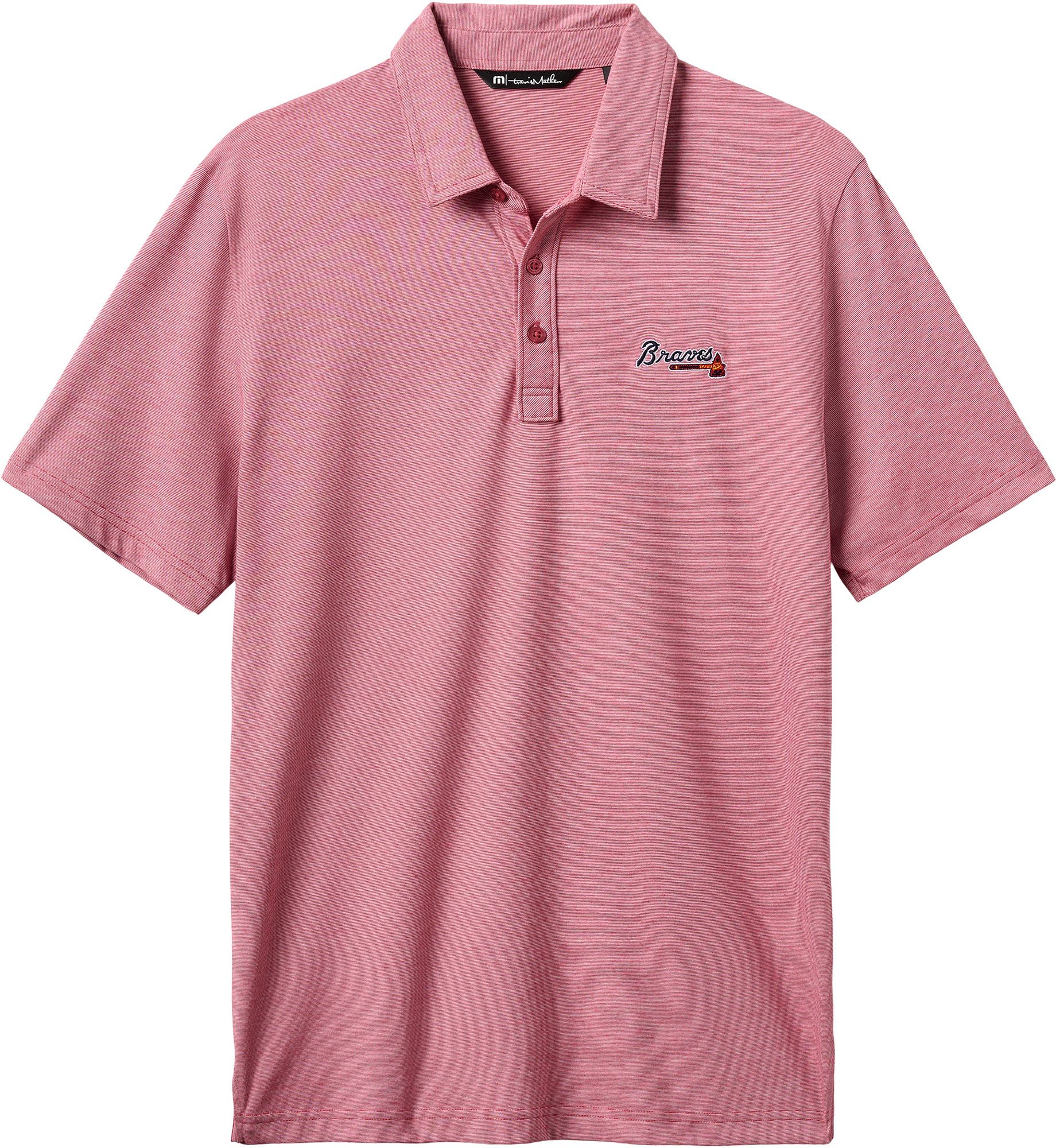 TravisMathew Men's Atlanta Braves Red Zinna Polo product image