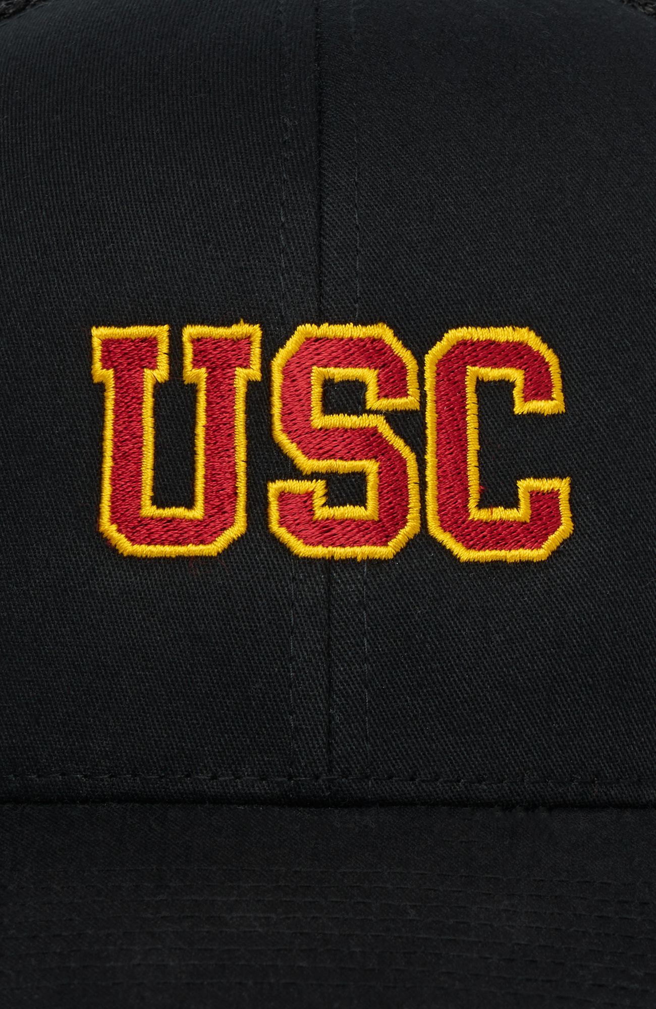TravisMathew Adult USC Trojans Black Widdler Snapback Hat product image