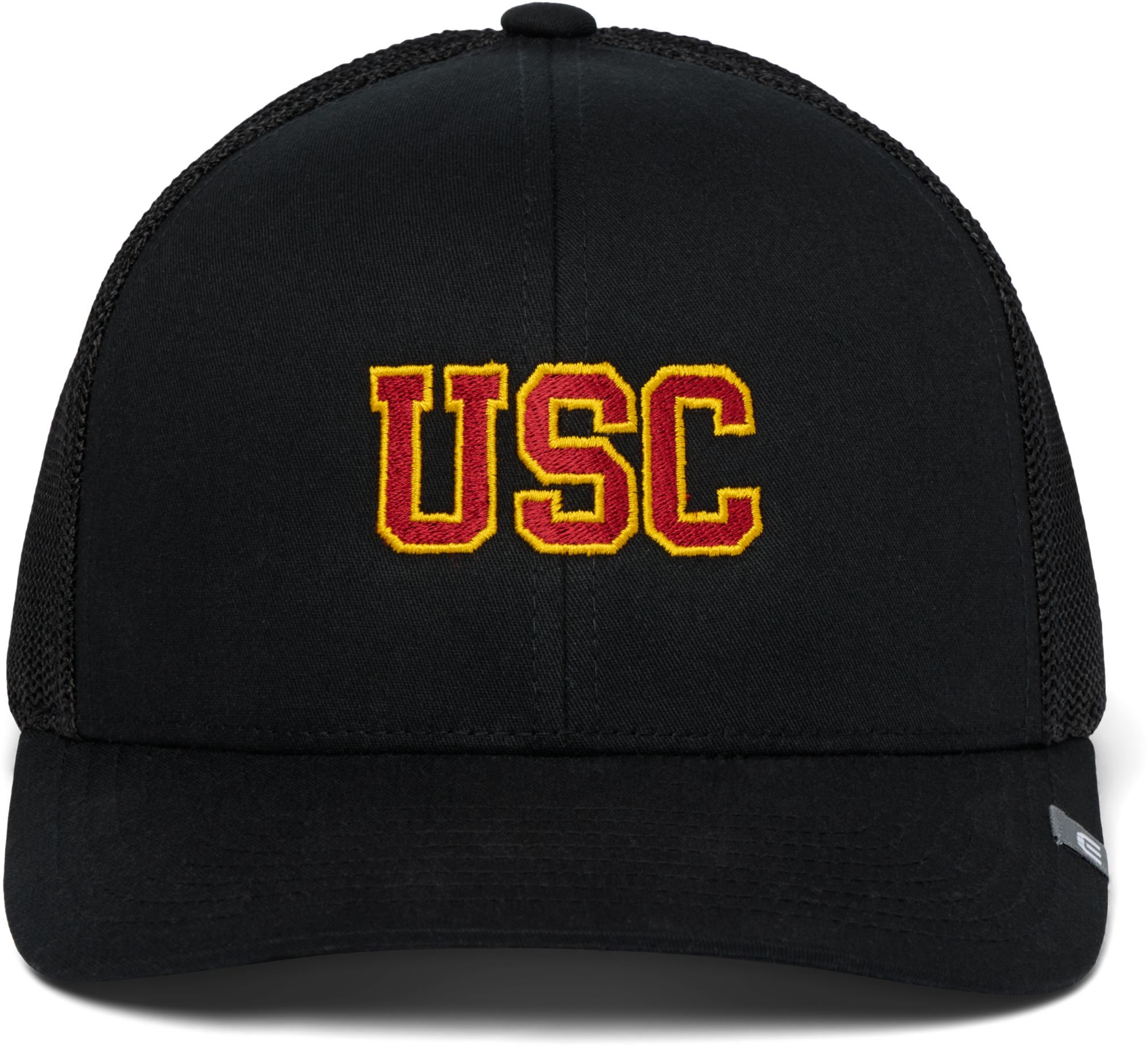 TravisMathew Adult USC Trojans Black Widdler Snapback Hat product image