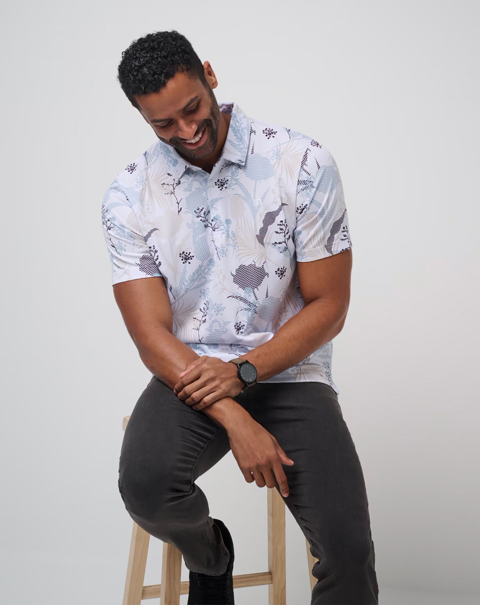 TravisMathew Men's Tropical Fusion Golf Polo product image