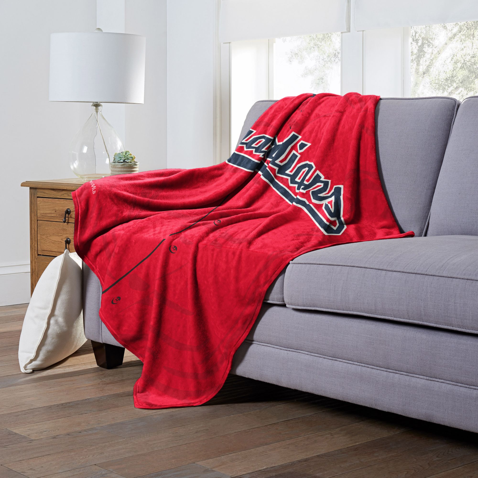 TheNorthwest Cleveland Guardians Silk Throw Blanket