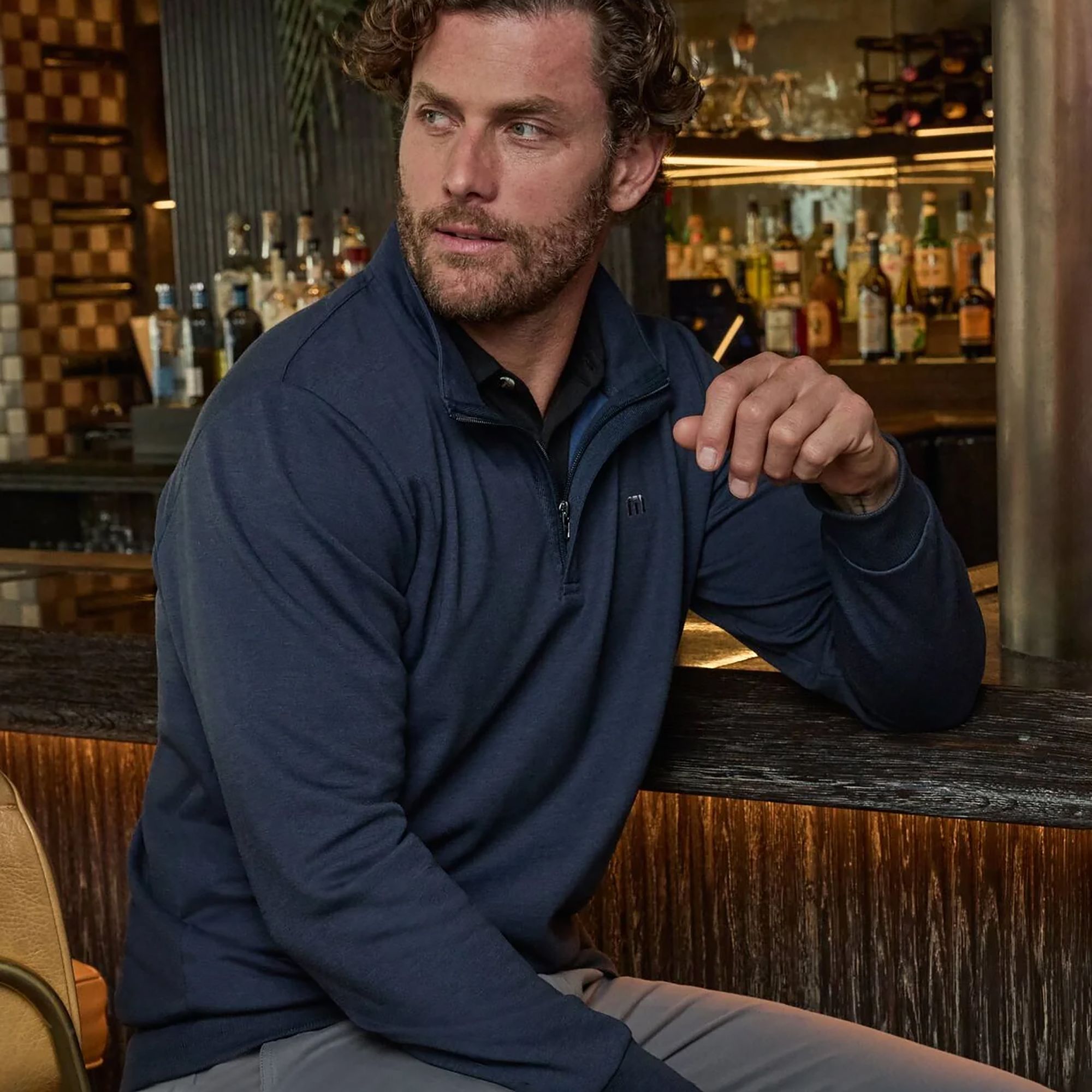 TravisMathew Men's Cloud 2.0 Golf 1/4 Zip product image