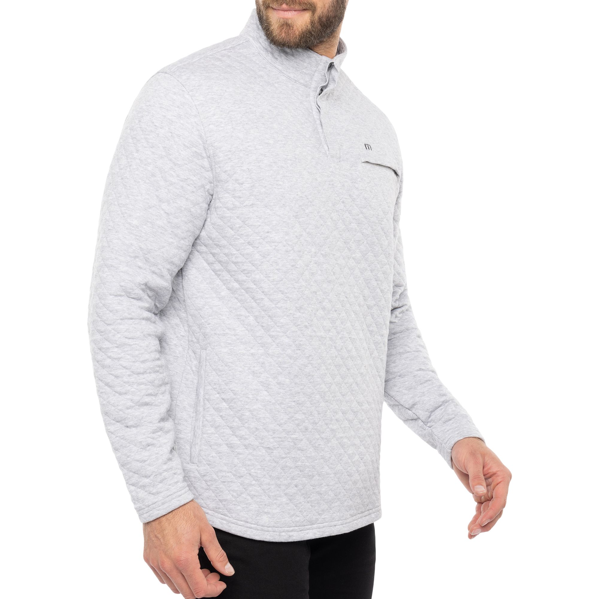 TravisMathew Men's Transatlantic ¼ Zip Golf Pullover