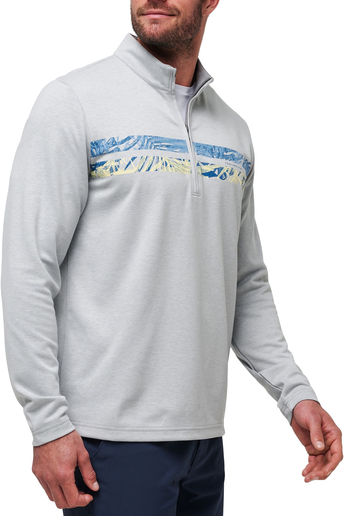 TravisMathew Men's Upgraded Chest Stripe Golf 1/4 Zip product image