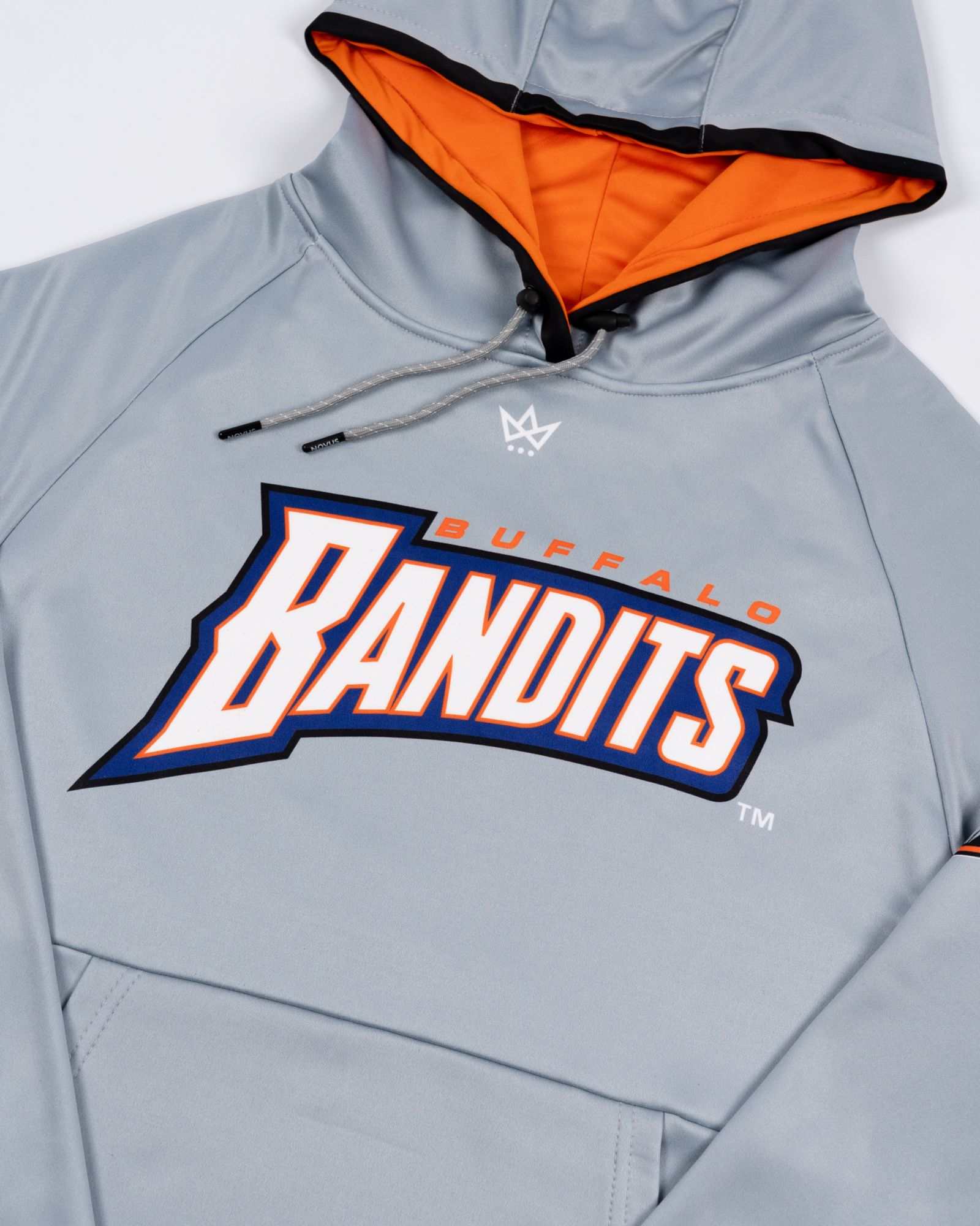 Novus Clothing Adult Buffalo Bandits Grey Sublimated Pullover Hoodie product image