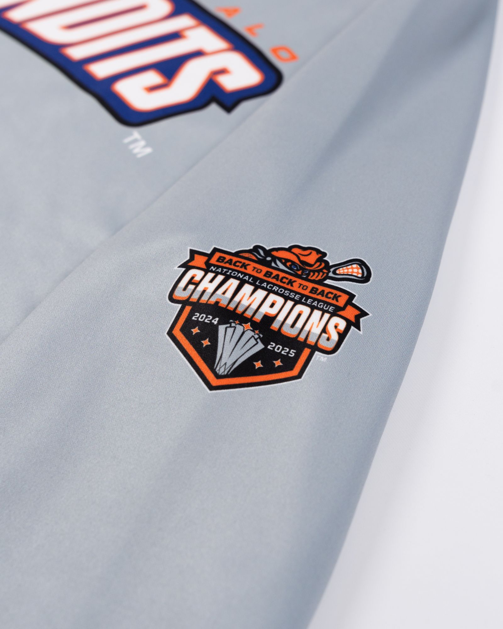 Novus Clothing Adult Buffalo Bandits Grey Sublimated Pullover Hoodie product image