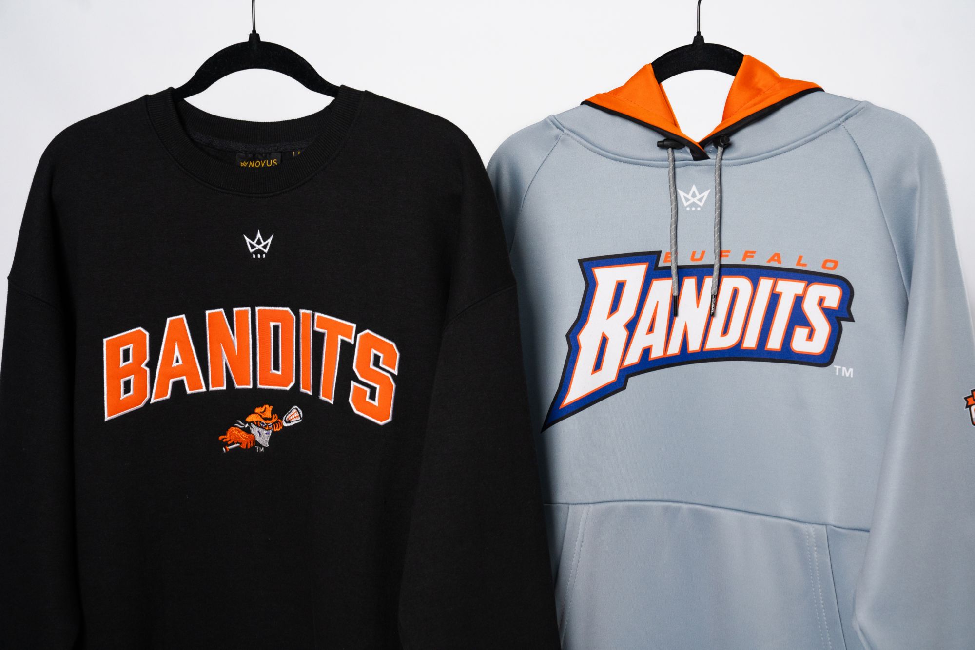 Novus Clothing Adult Buffalo Bandits Grey Sublimated Pullover Hoodie product image