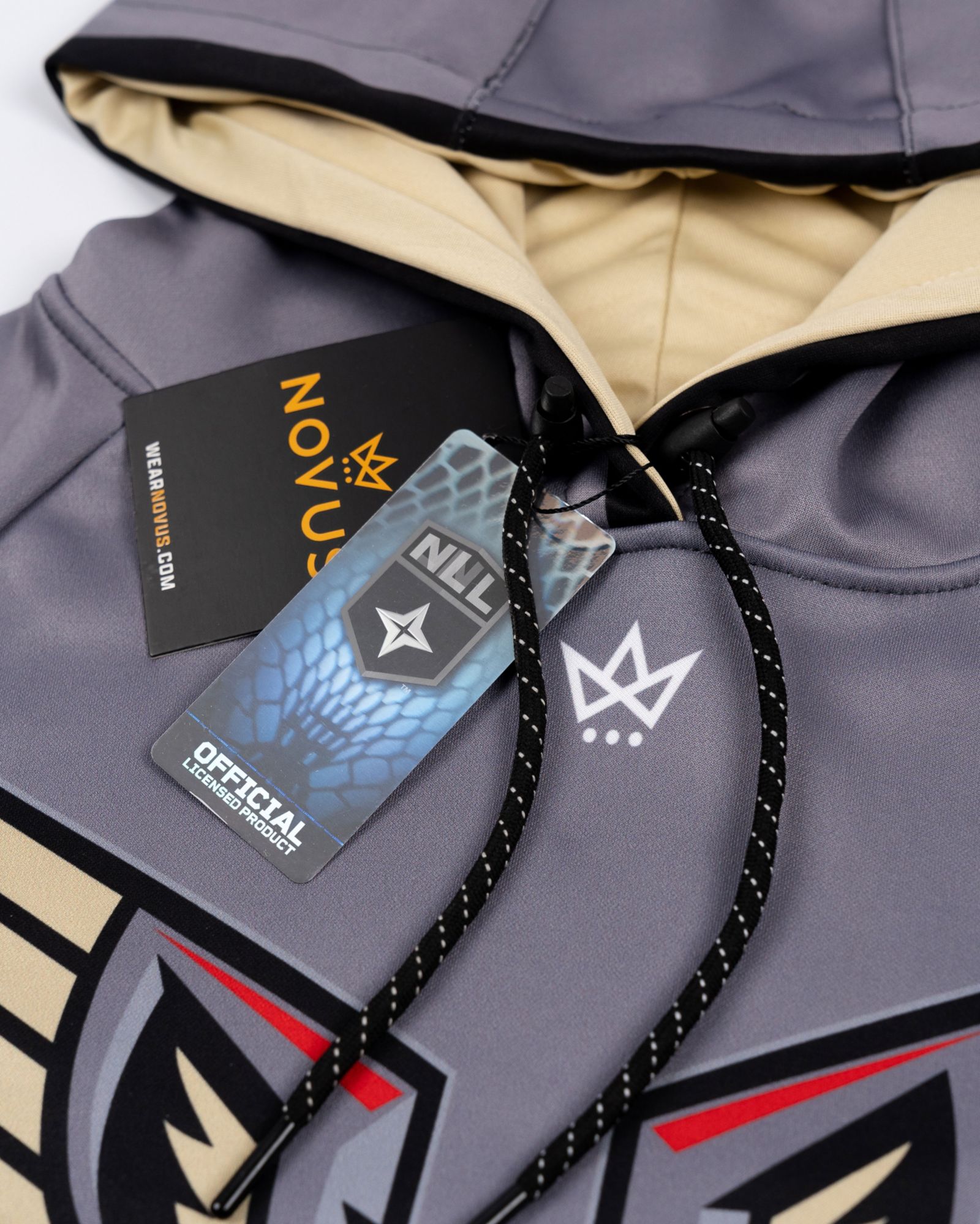 Novus Clothing Adult Philadelphia Wings Grey Sublimated Pullover Hoodie product image