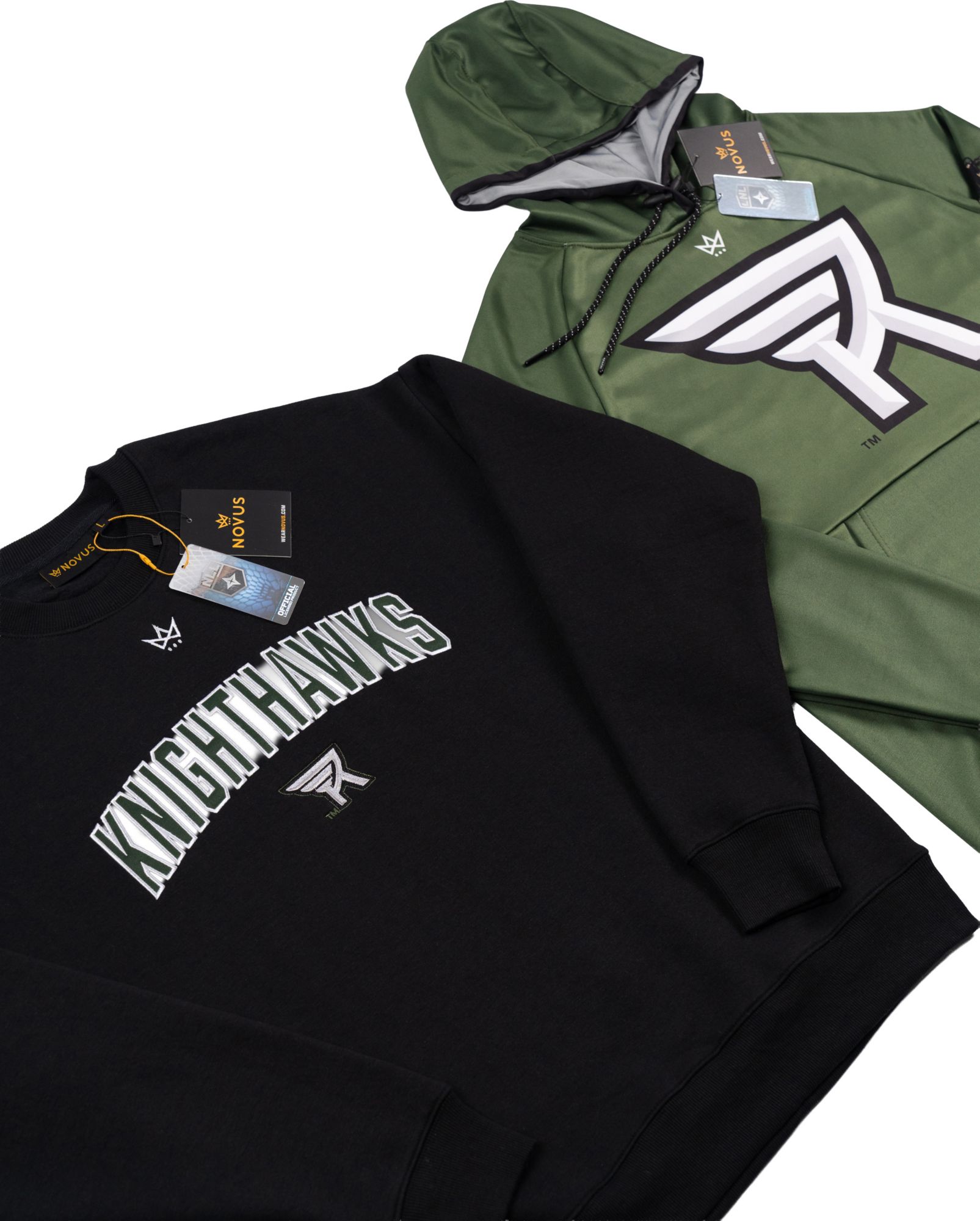 Novus Clothing Adult Rochester Knighthawks Green Sublimated Pullover Hoodie product image