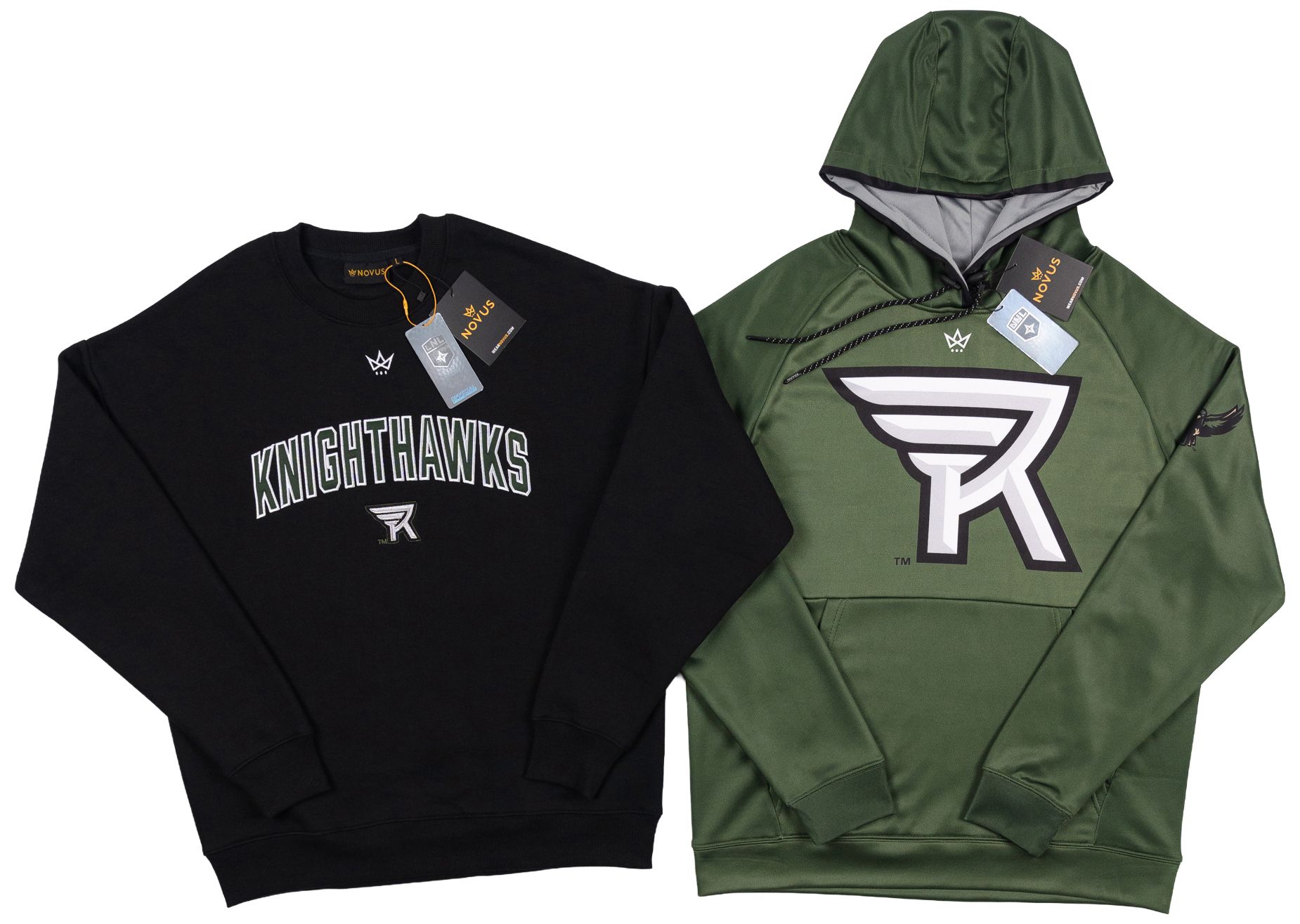 Novus Clothing Adult Rochester Knighthawks Green Sublimated Pullover Hoodie product image