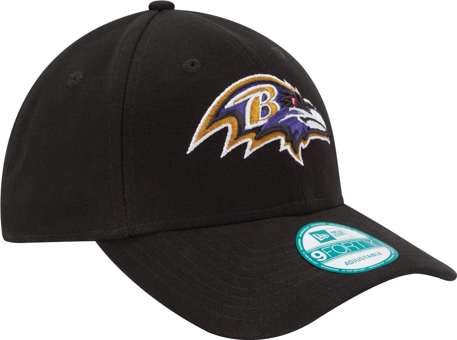 New Era Men's Baltimore Ravens League 9Forty Adjustable Black Hat