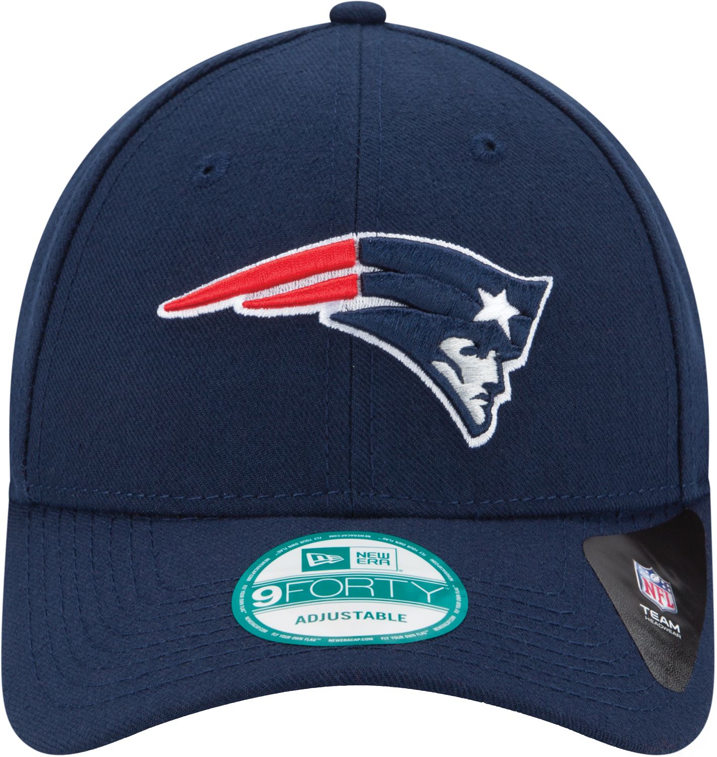 New Era Men's New England Patriots League 9Forty Adjustable Navy Hat