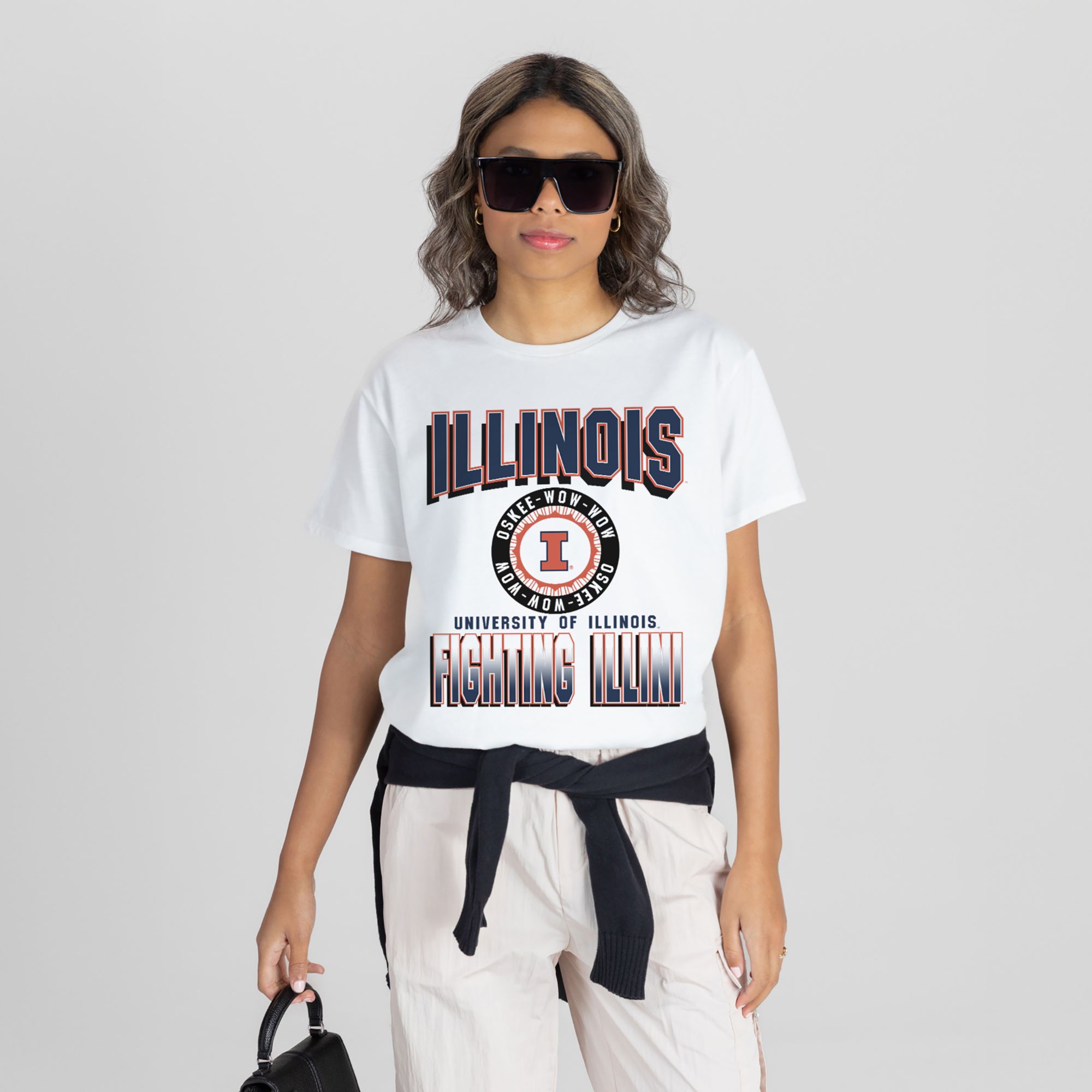 Gameday Couture Women's Illinois Fighting Illini Flowy White T-Shirt product image