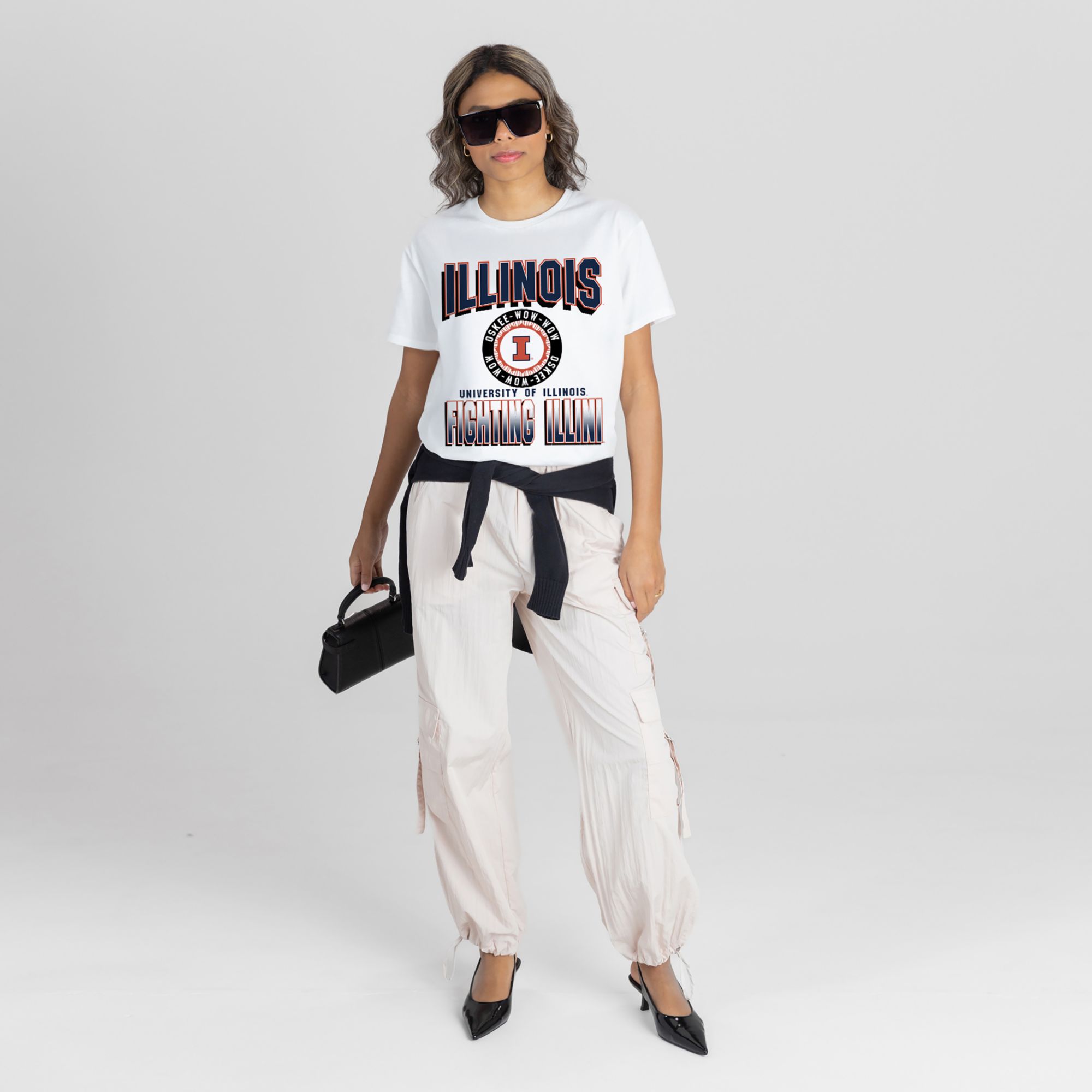 Gameday Couture Women's Illinois Fighting Illini Flowy White T-Shirt product image