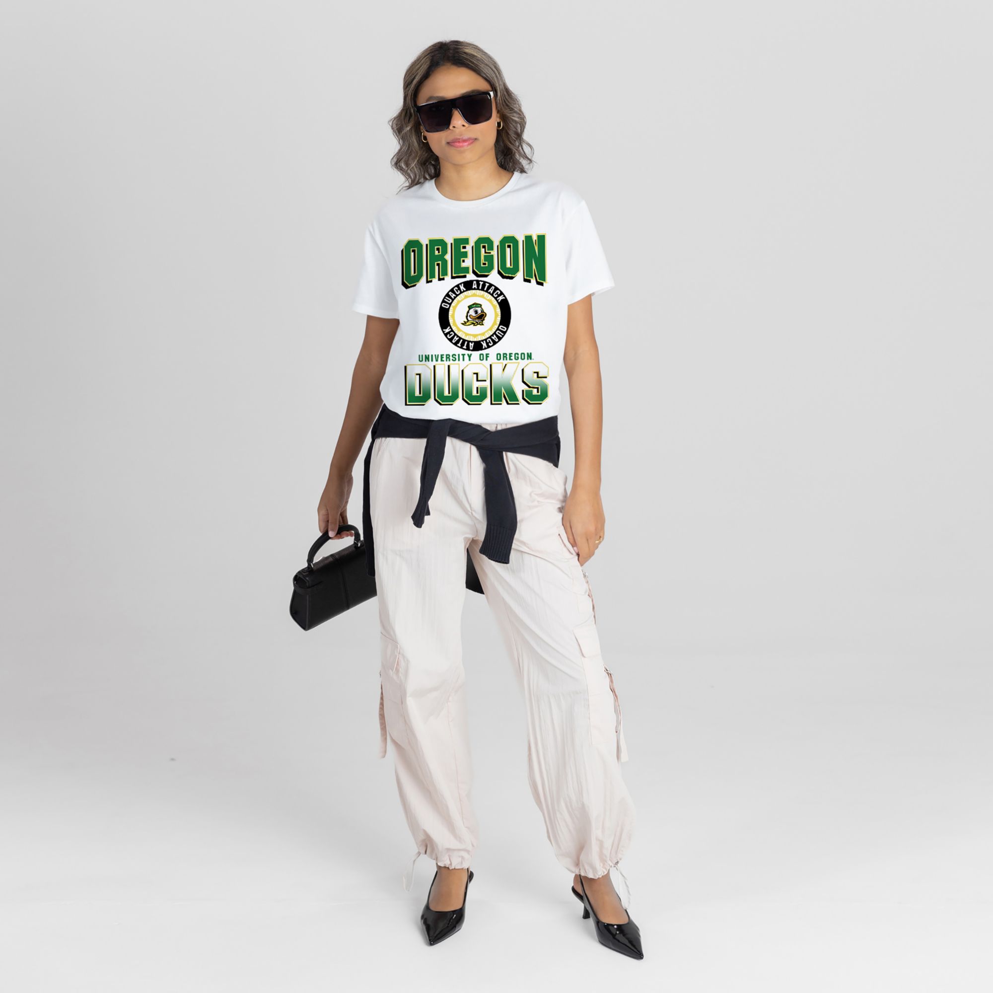 Gameday Couture Women's Oregon Ducks Flowy White T-Shirt product image