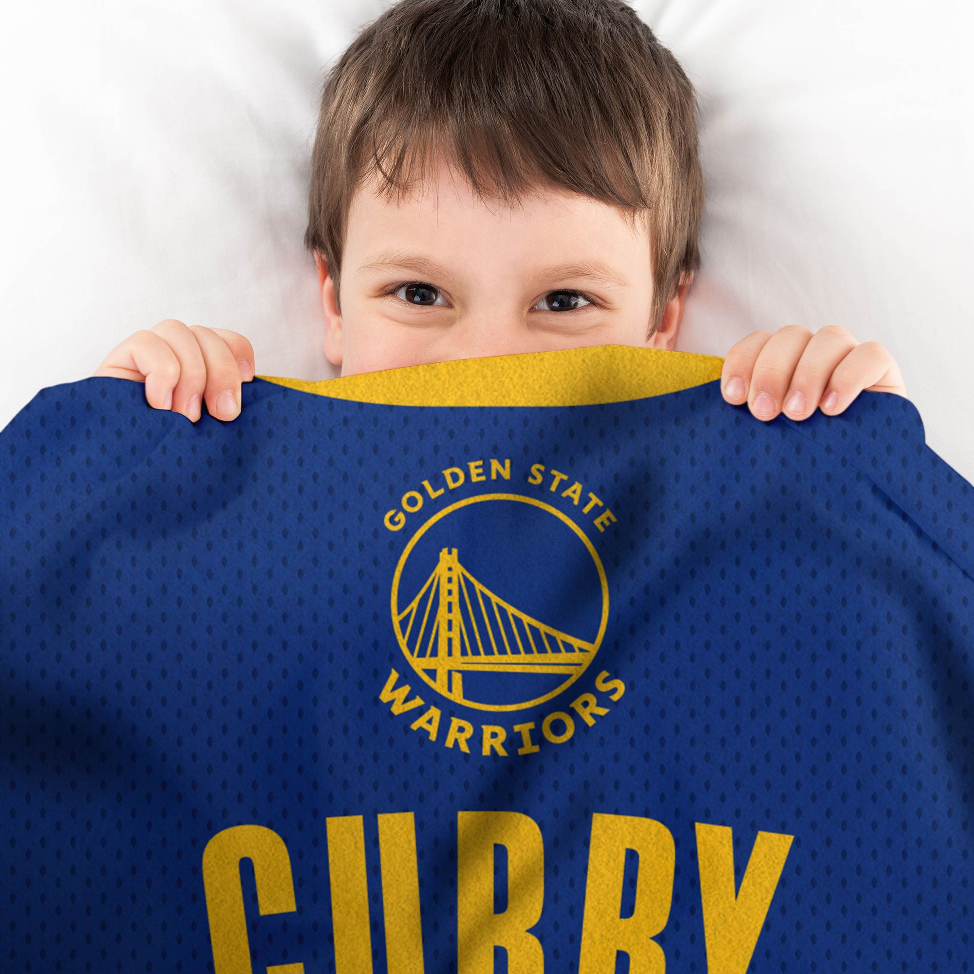 Bleacher Creatures Golden State Warriors Stephen Curry #30 Raschel Plush Blanket product image