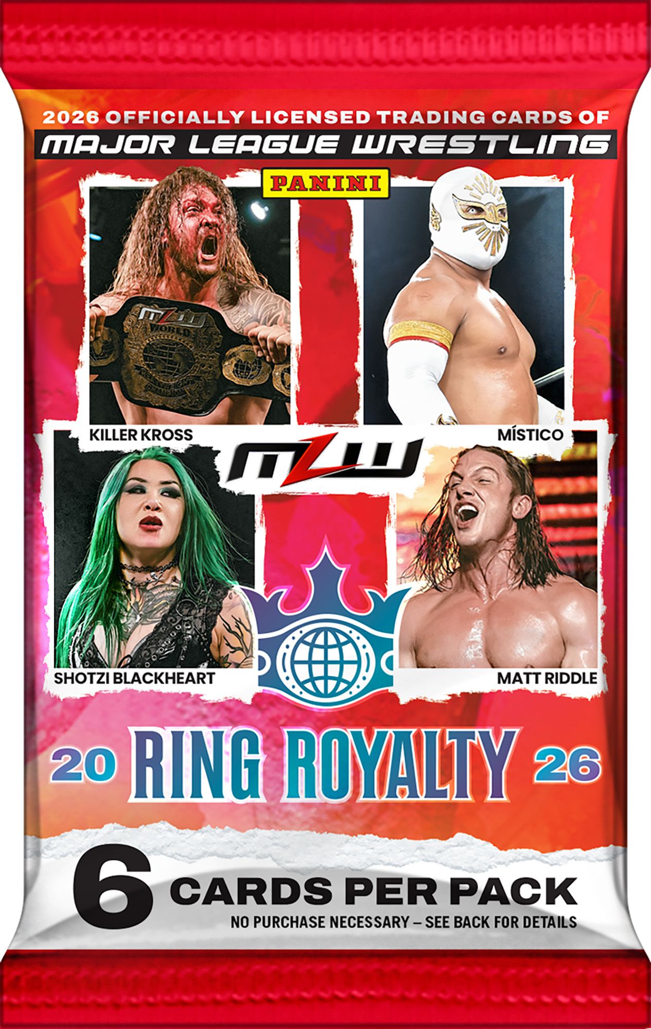 Panini 2026 Ring Royalty Major League Wrestling Blaster Box product image