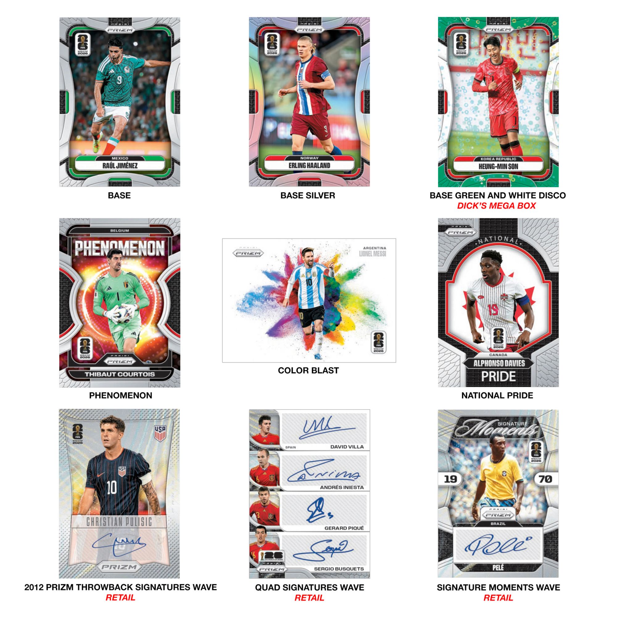 2026 Panini PRIZM FIFA World Cup DSG Exclusive Mega Box product image
