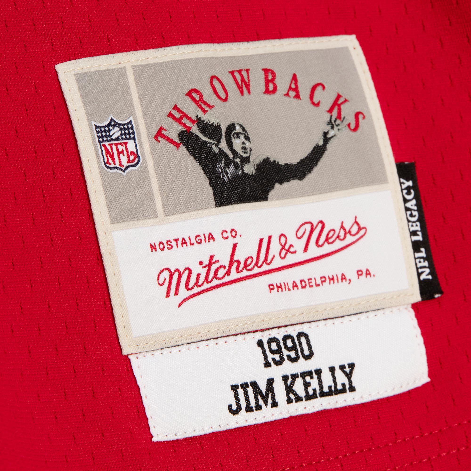 Mitchell & Ness Men's Buffalo Bills Jim Kelly #12 1990 Split Throwback Jersey product image