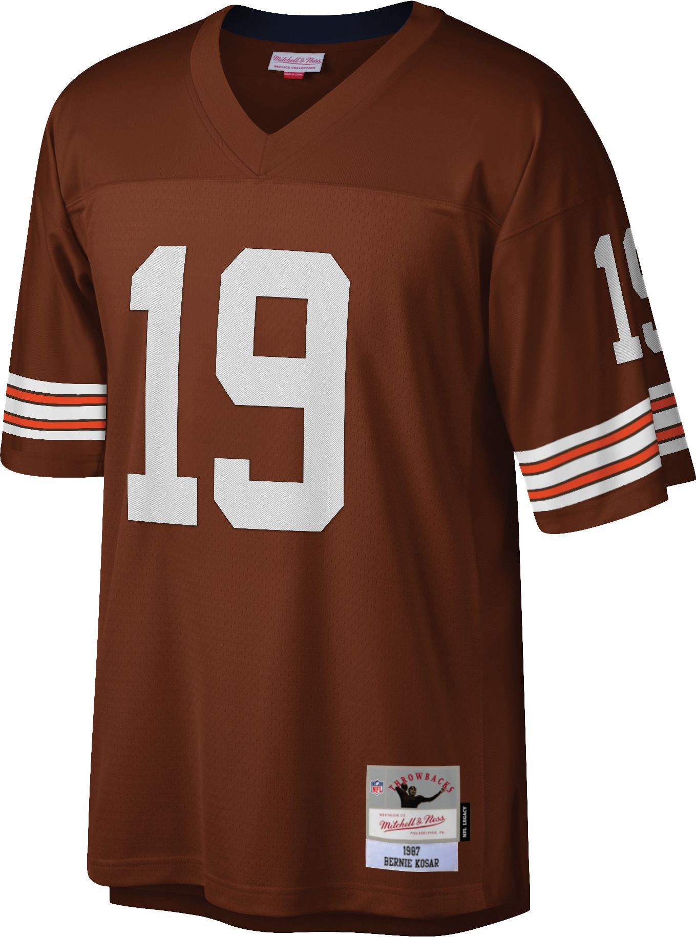 Mitchell & Ness Men's Cleveland Browns Bernie Kosar #19 1987 Throwback Jersey product image