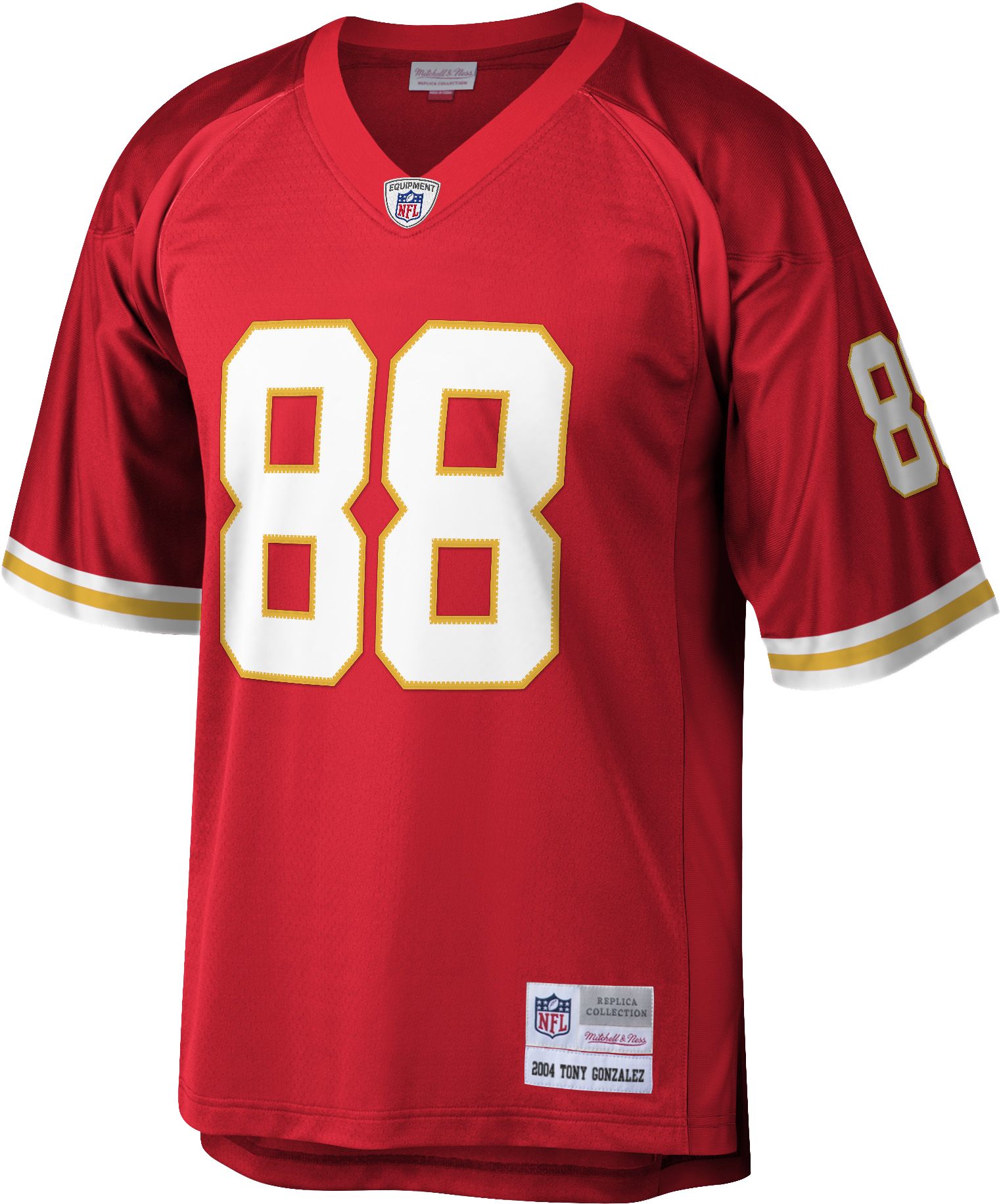 Mitchell & Ness Men's Kansas City Chiefs Tony Gonzalez #88 2004 Home Throwback Jersey