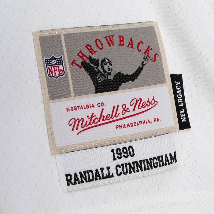 Mitchell & Ness Men's Philadelphia Eagles Randall Cunningham #12 1990 White  Throwback Jersey