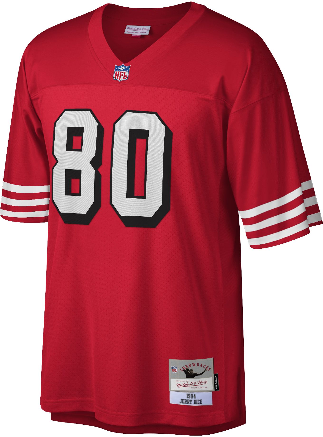 Mitchell & Ness Men's San Francisco 49ers Jerry Rice #80 1994 Red Jersey product image
