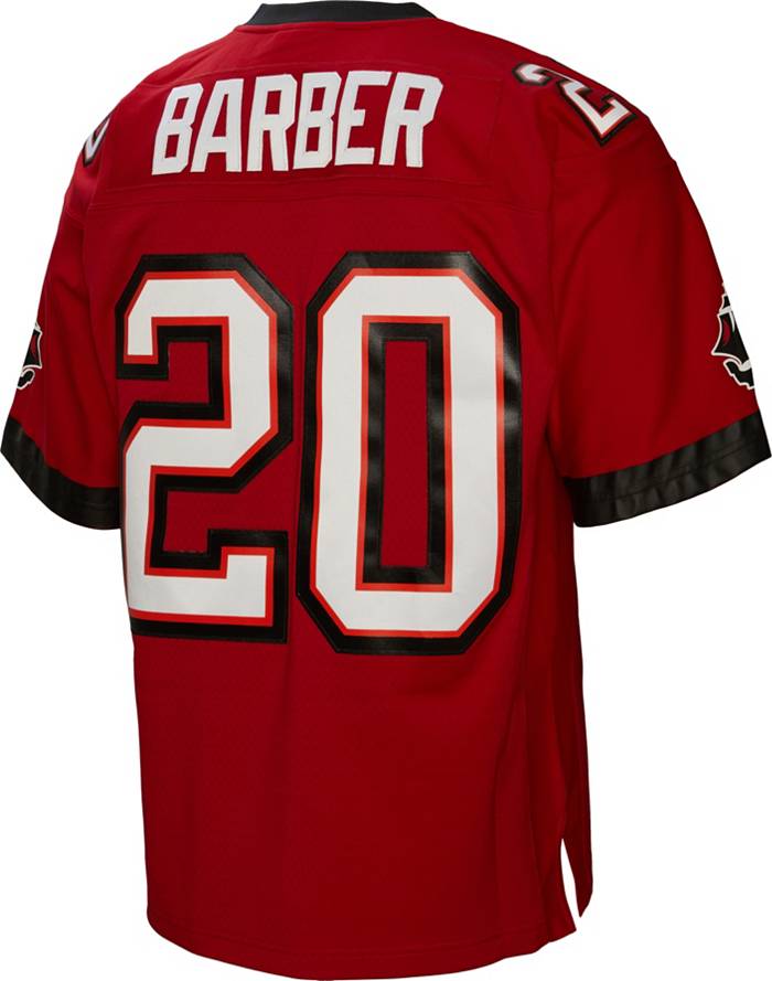 Mitchell & Ness Men's Tampa Bay Buccaneers Ronde Barber #20 2002 Red  Throwback Jersey