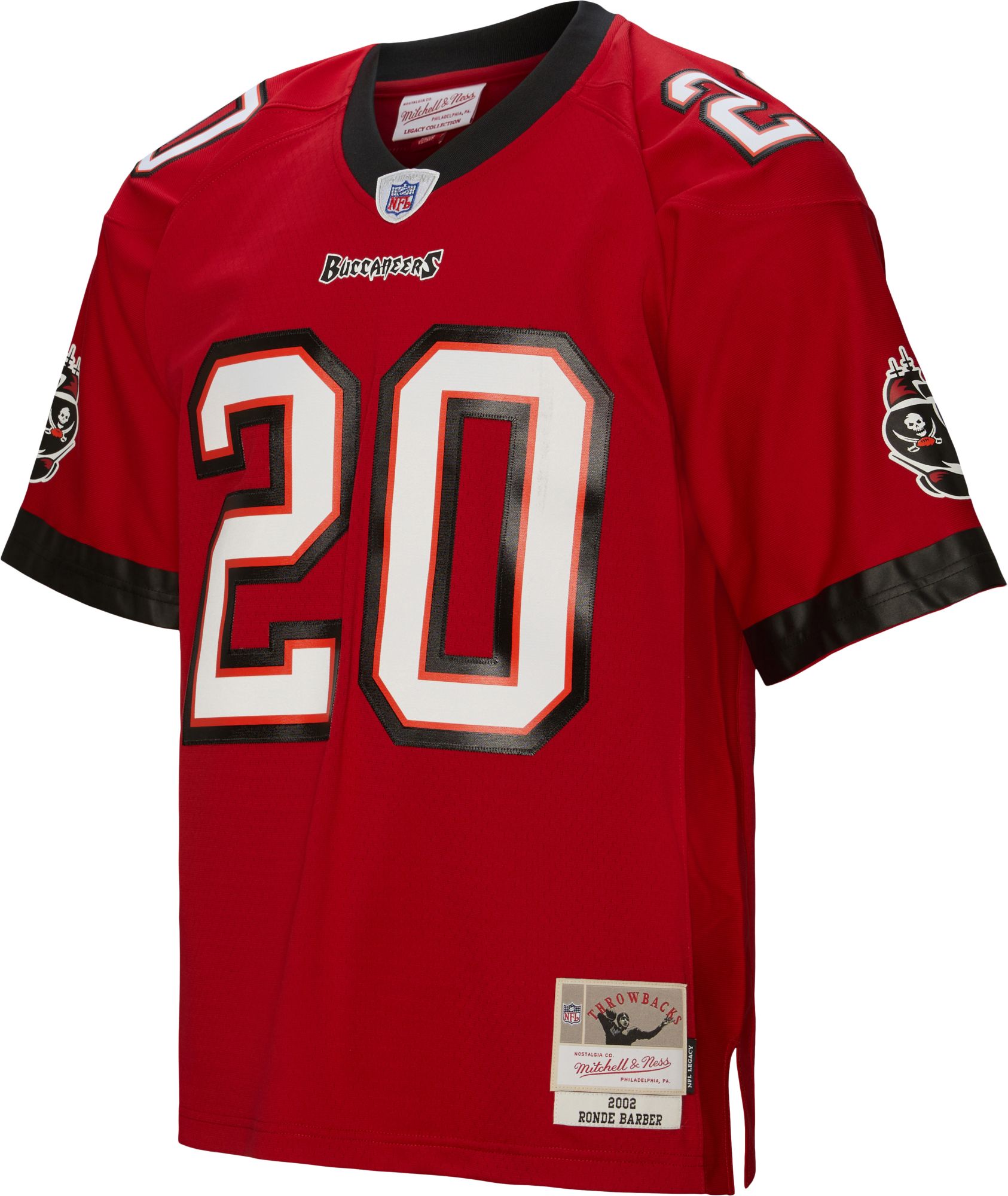 Mitchell & Ness Men's Tampa Bay Buccaneers Ronde Barber #20 2002 Red Throwback Jersey product image