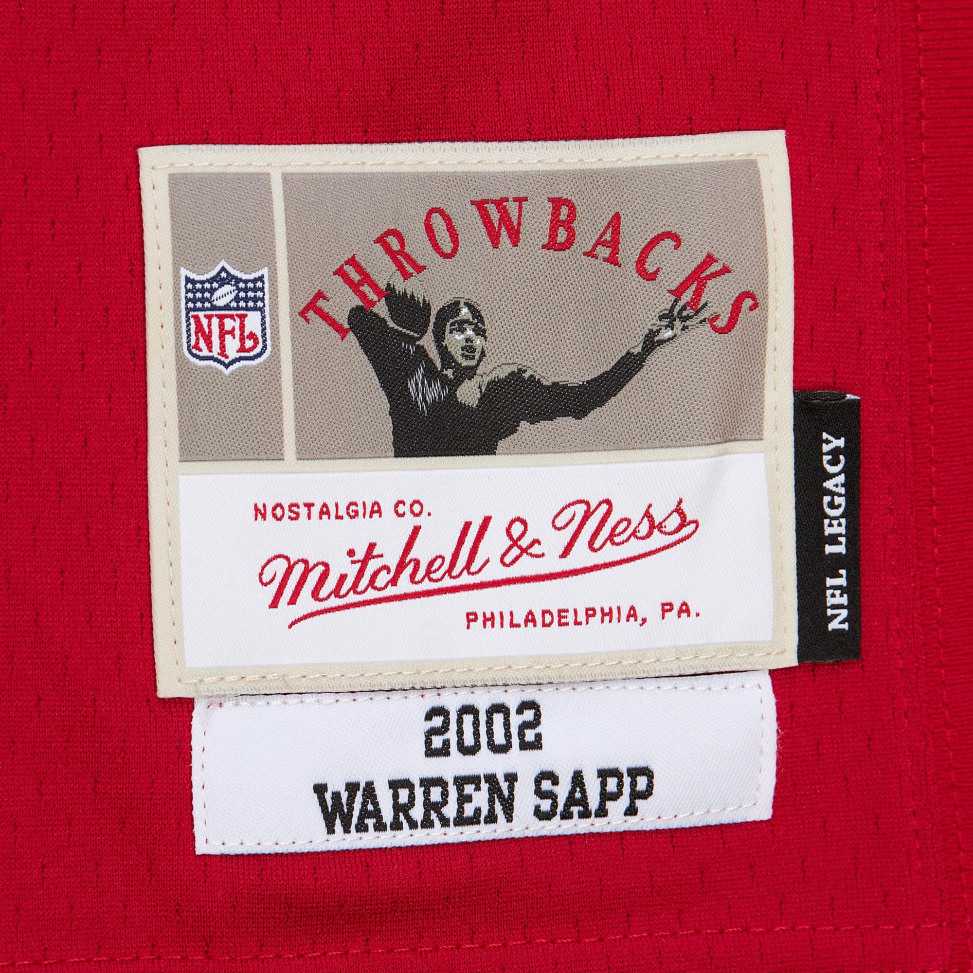 Mitchell & Ness Men's Tampa Bay Buccaneers Warren Sapp #99 Red 2002 Replica Football Jersey product image